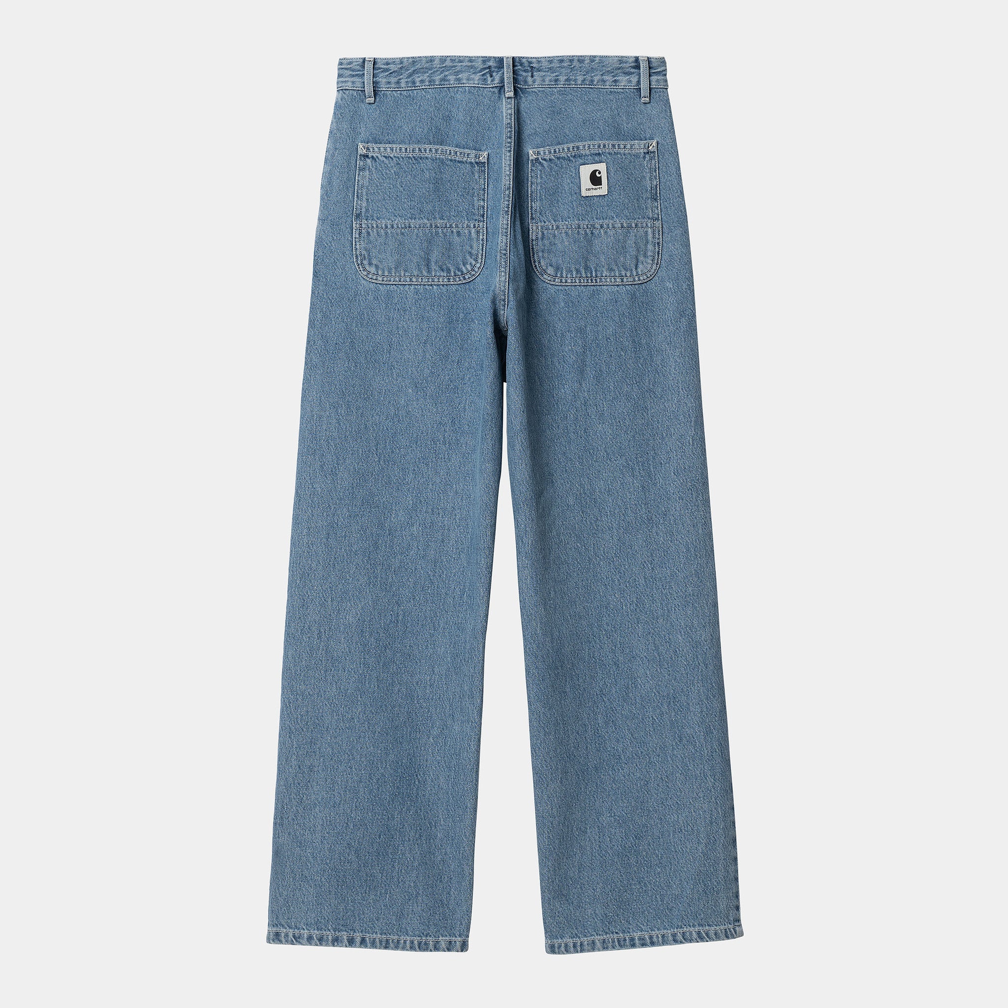 Womens Simple Pant Blue Stone Washed