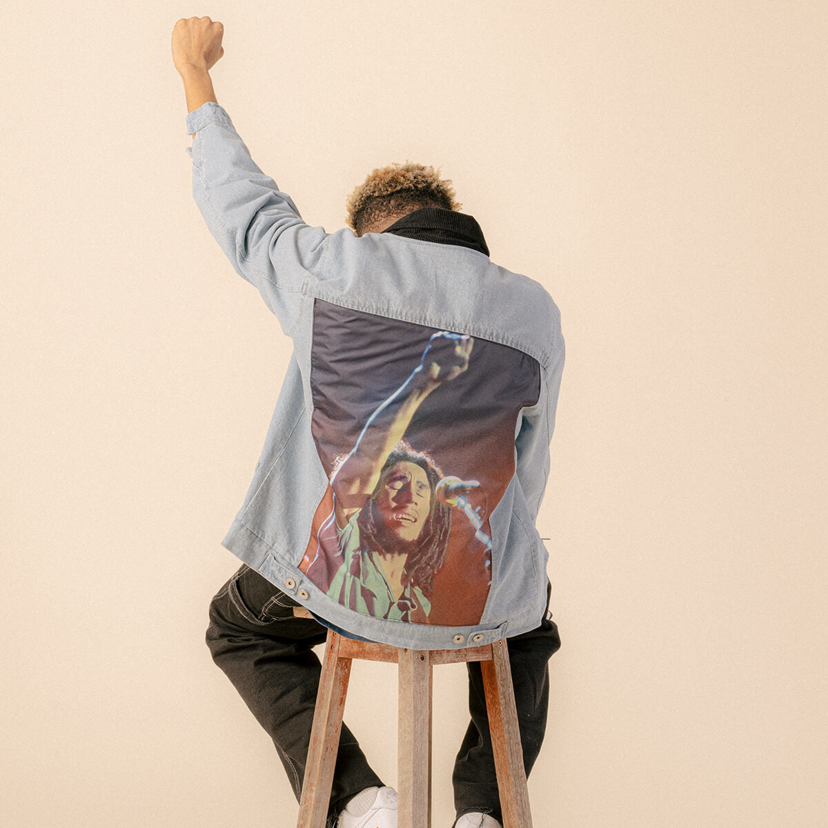 X Bob Marley Stand Up Jacket Denim