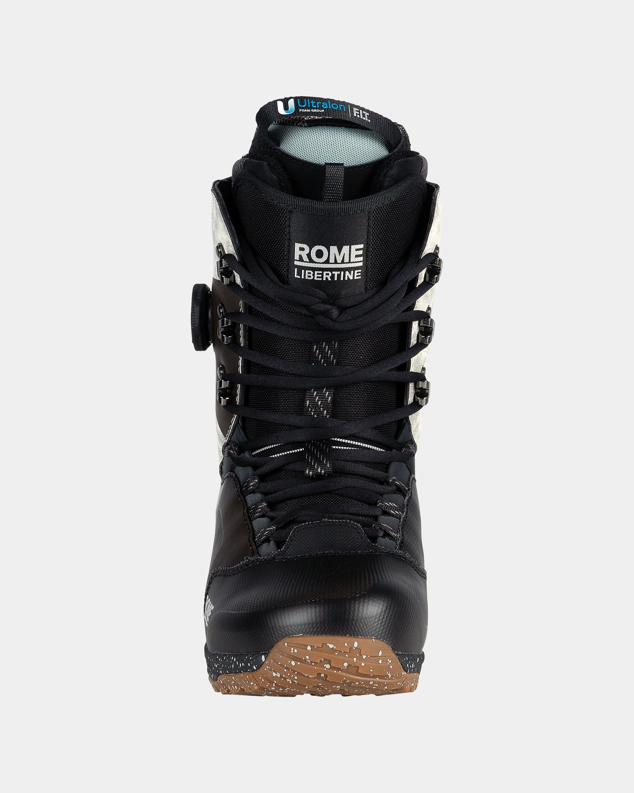 Rome Libertine Hybrid Boa White/Black 2025 Snowboard Boots – One80 Boardshop