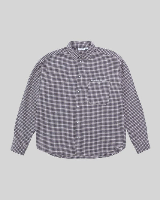Beyond Medals Checkered Shirt Light Beige