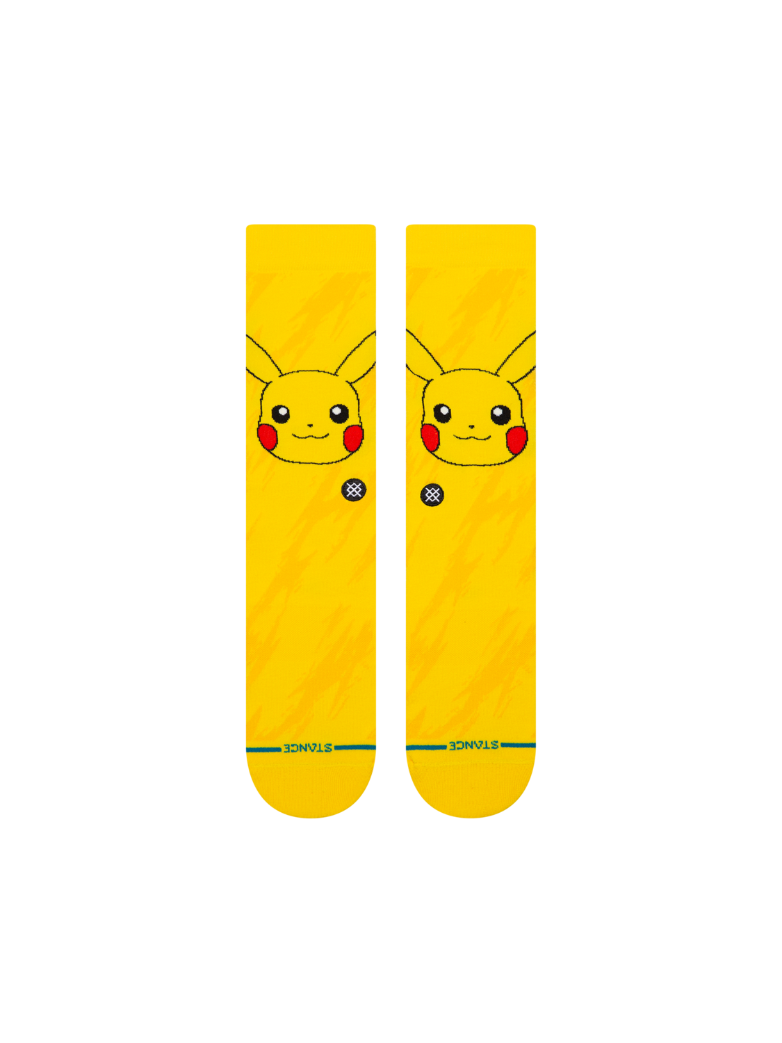 Stance Pikachu Bolt Crew Socks Yellow