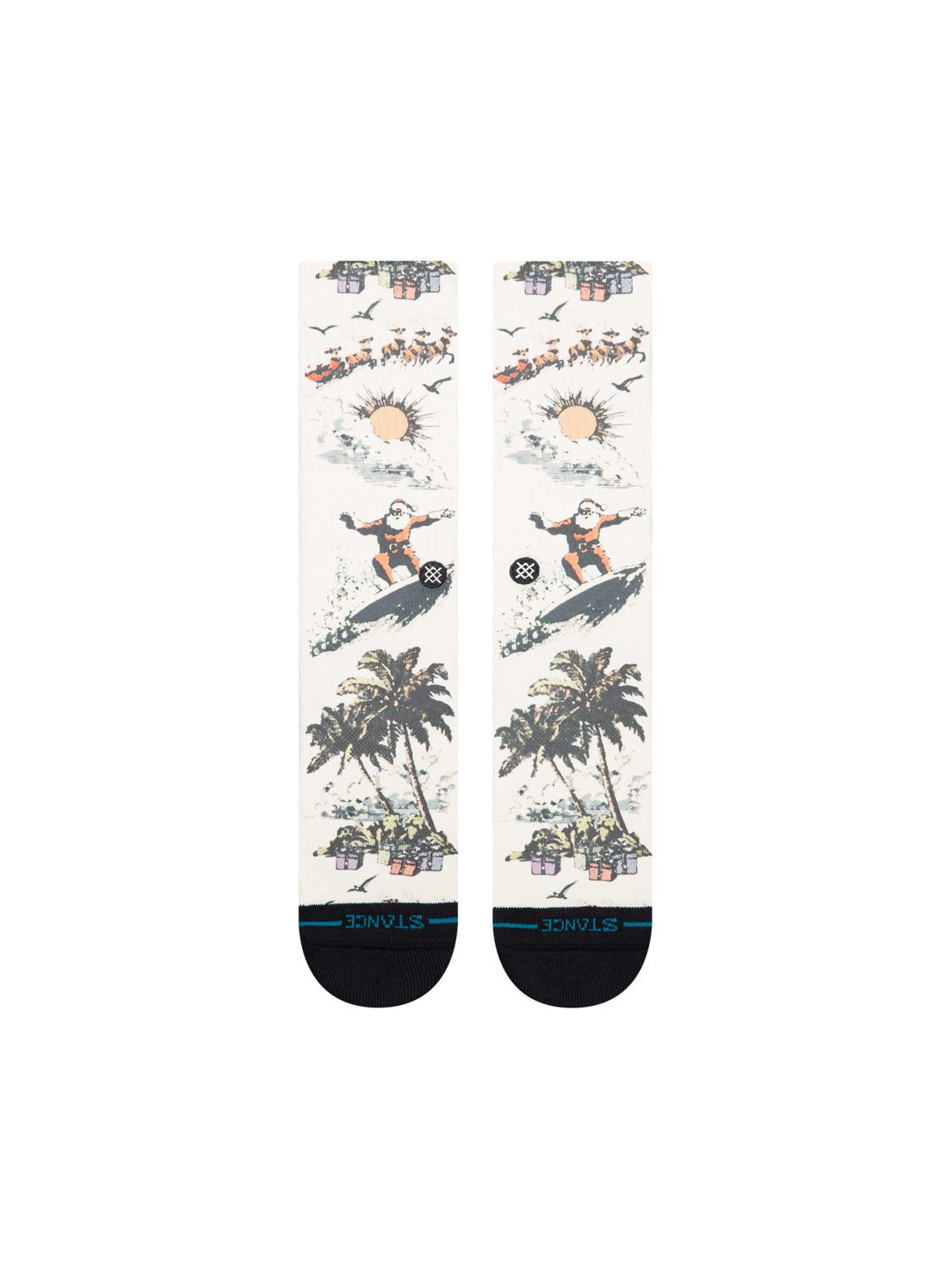 Stance San O Claus Crew Socks Cream