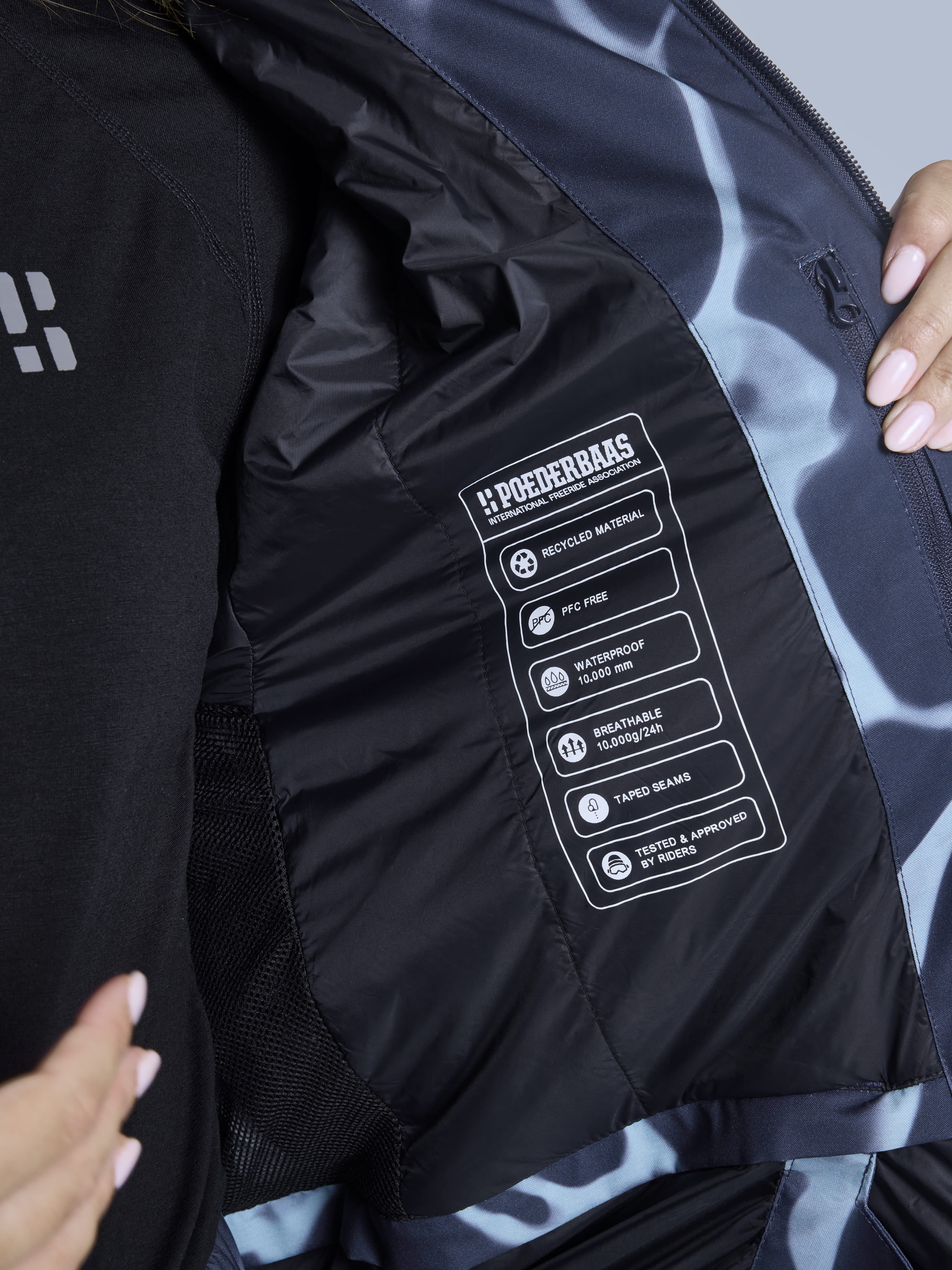 Poederbaas Jibba Cryo Park Jacket Navy Multi
