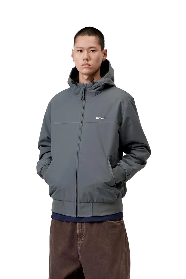 Hooded Sail Jacket Styx/White