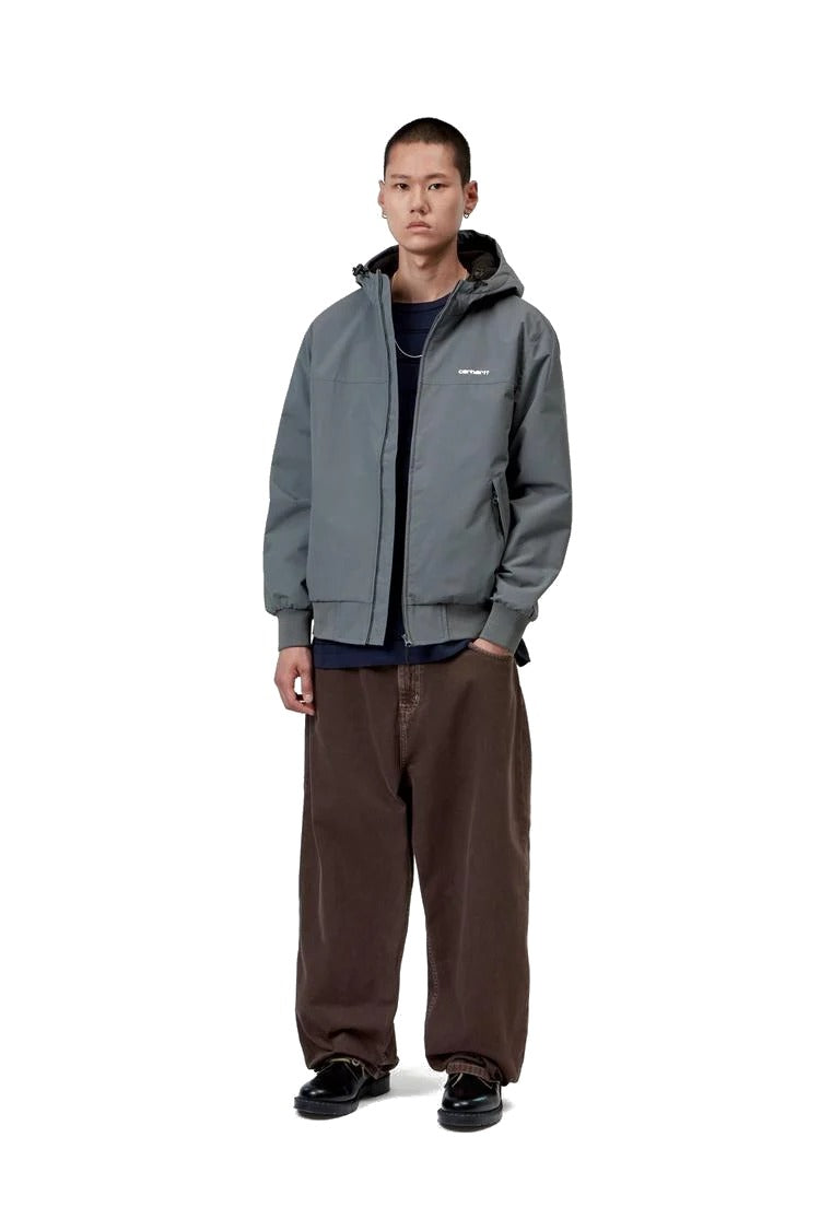 Hooded Sail Jacket Styx/White