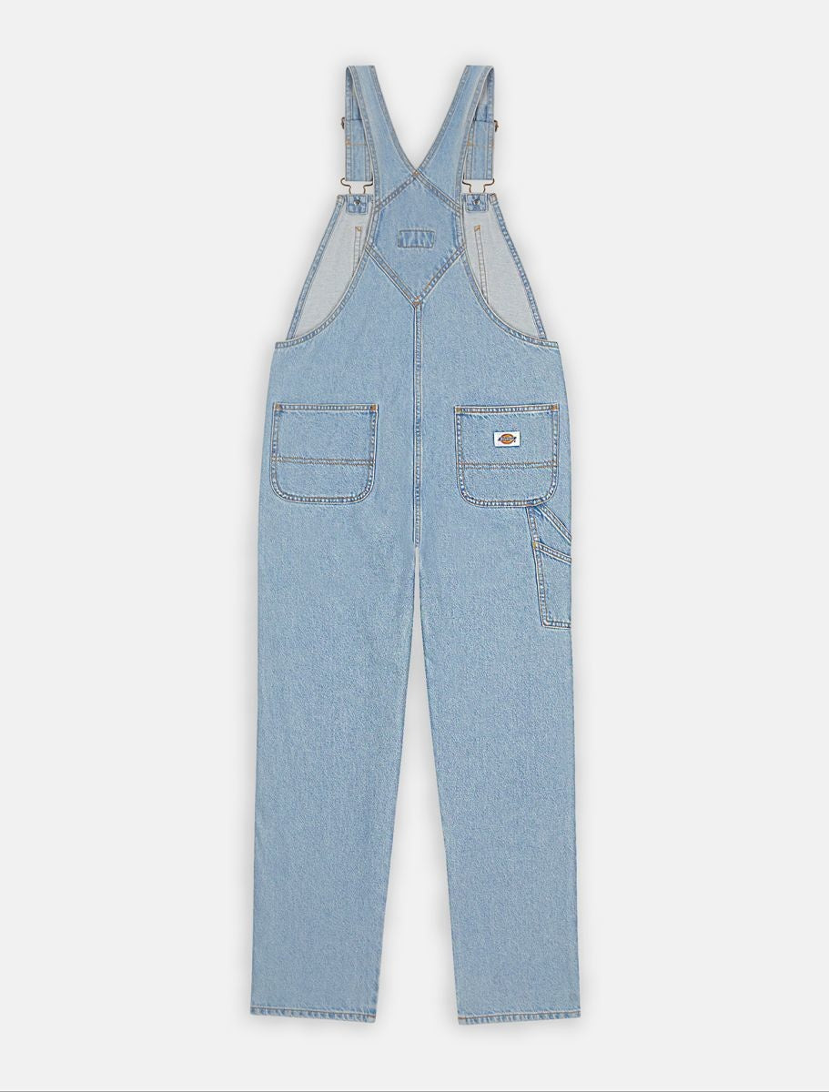 Womens Classic Denim Bib Vintage Blue