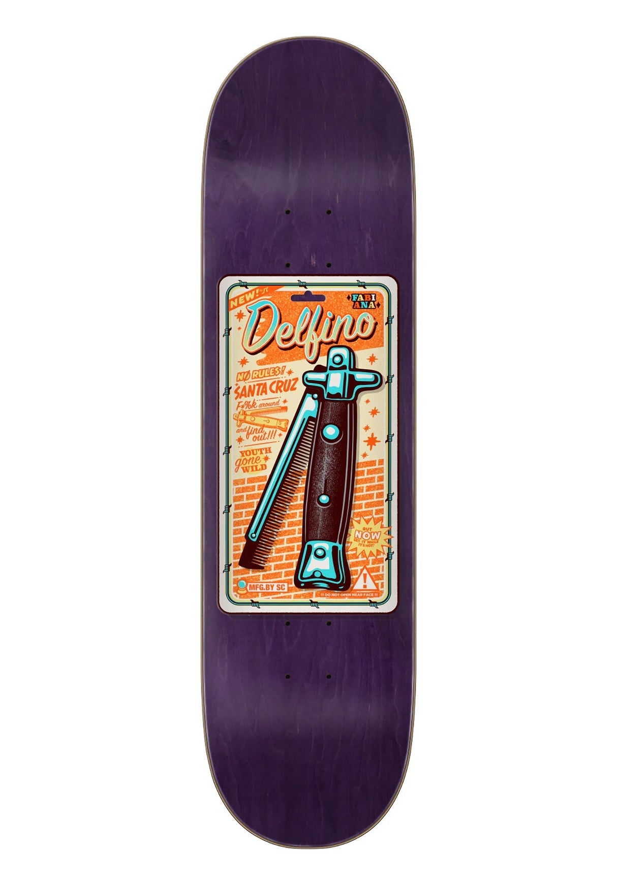 Decks Santa-Cruz Delfino Switchblade Comb Purple