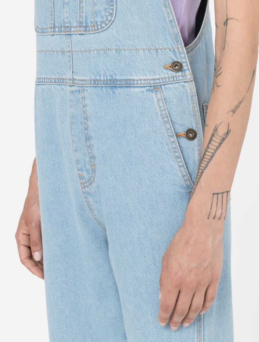 Womens Classic Denim Bib Vintage Blue