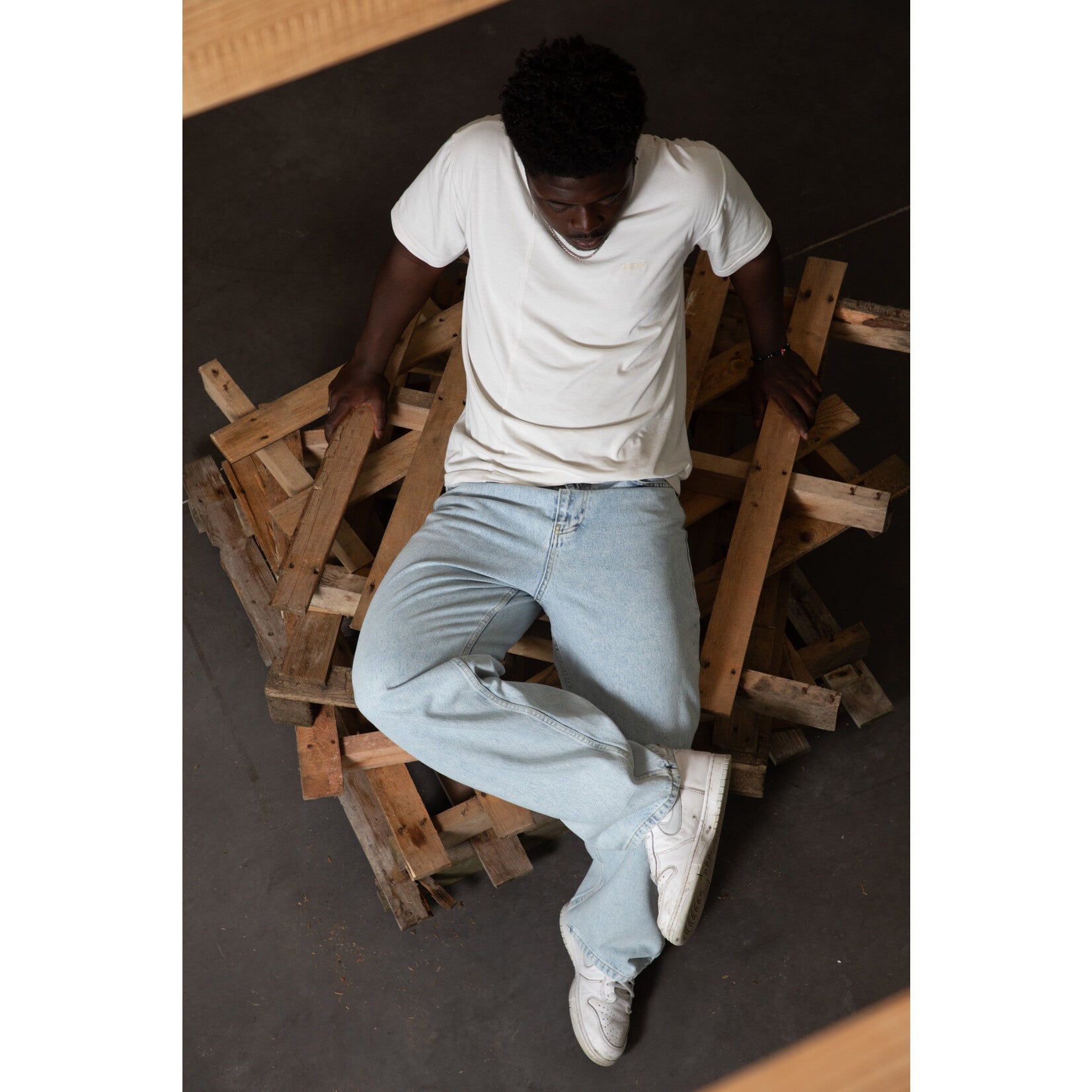 Loose Pants Ice Blue