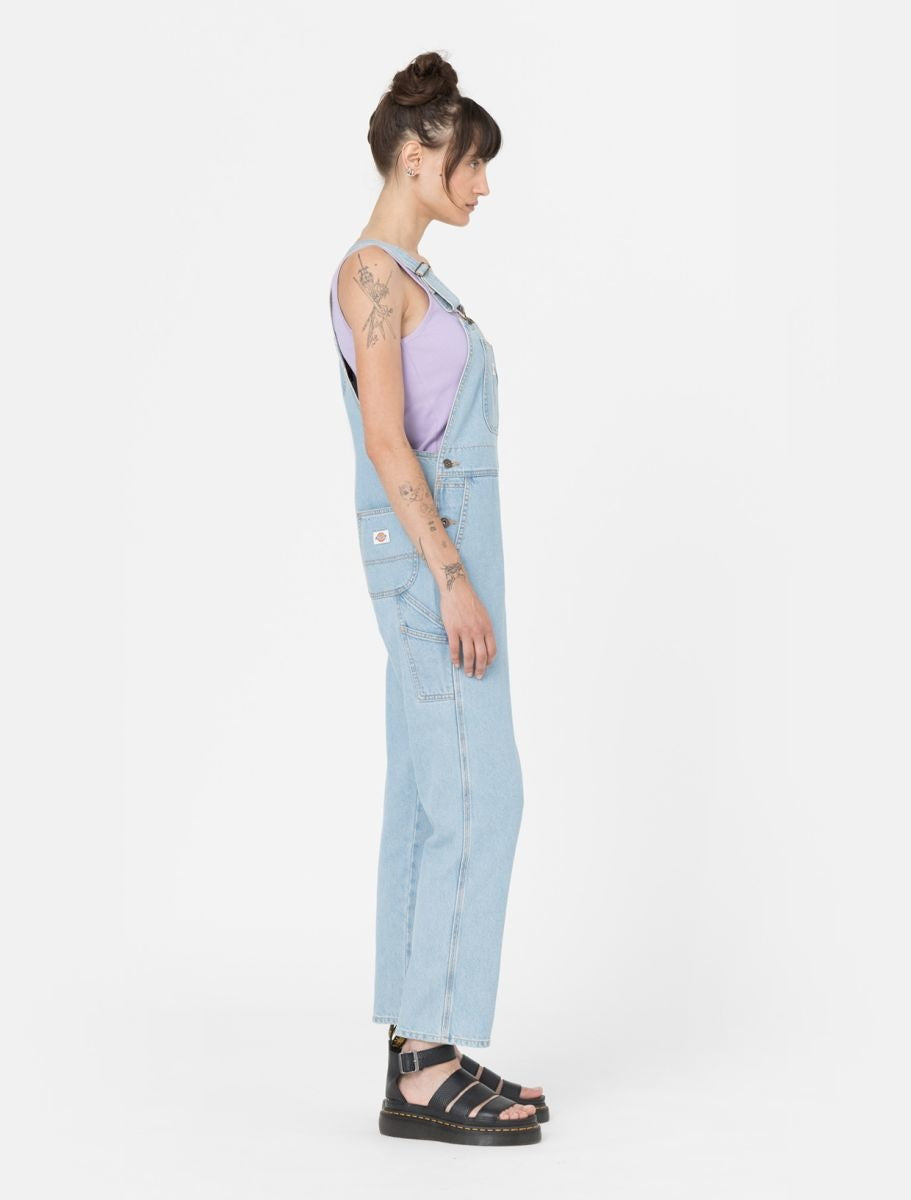 Womens Classic Denim Bib Vintage Blue