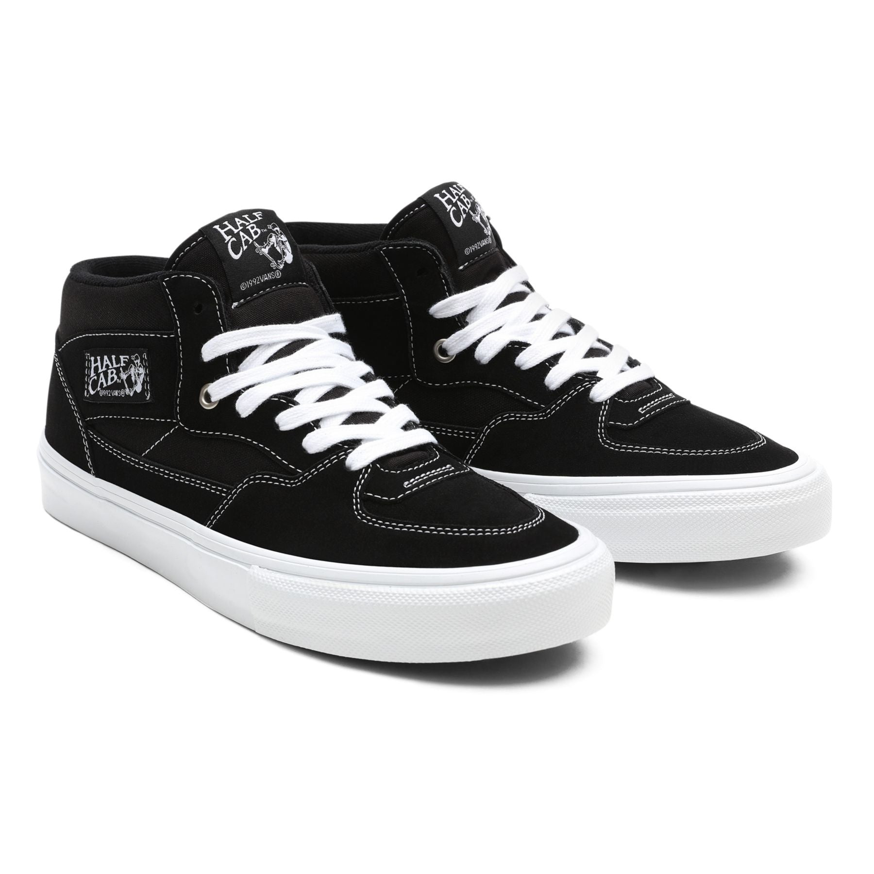 Skate Half Cab Black/White