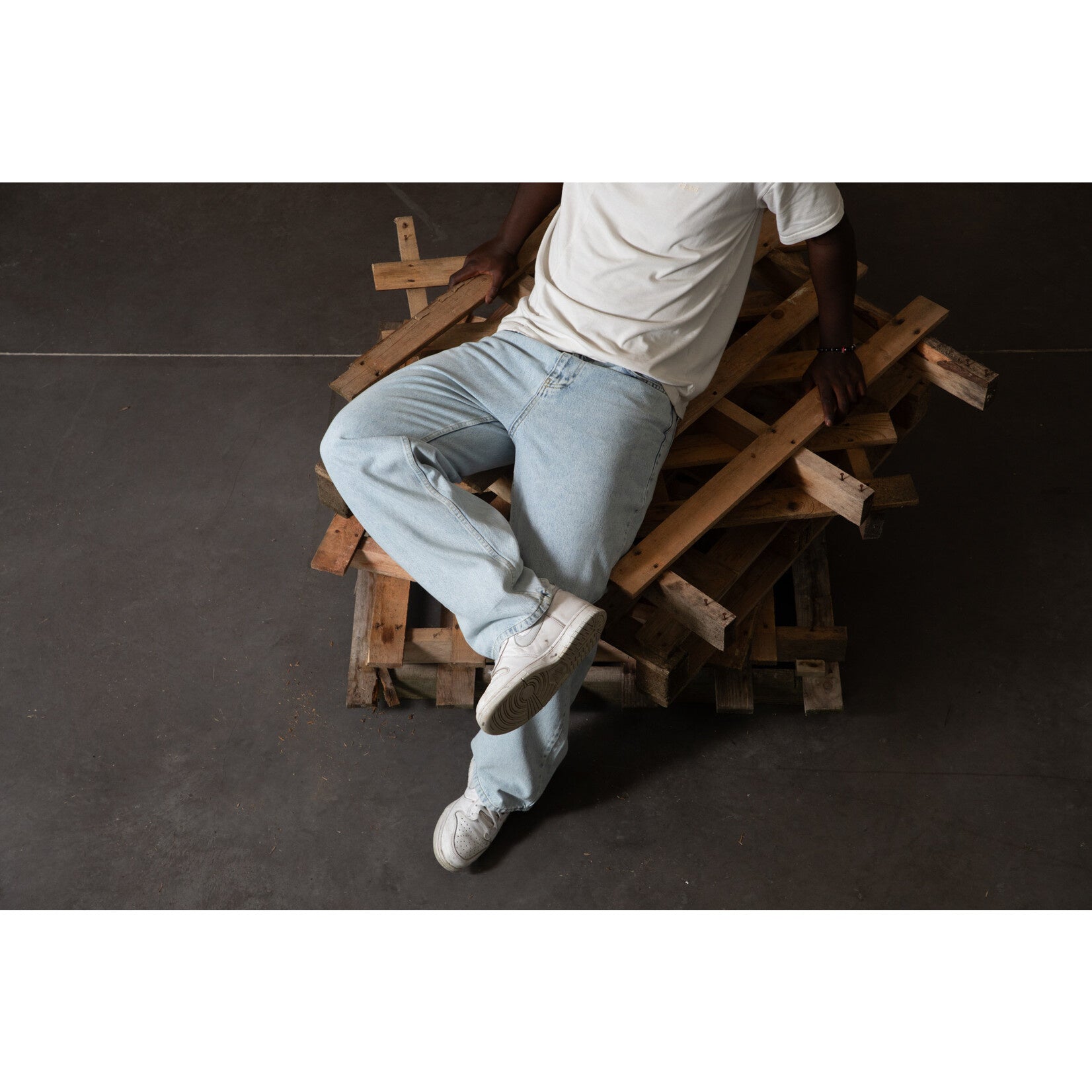 Loose Pants Ice Blue