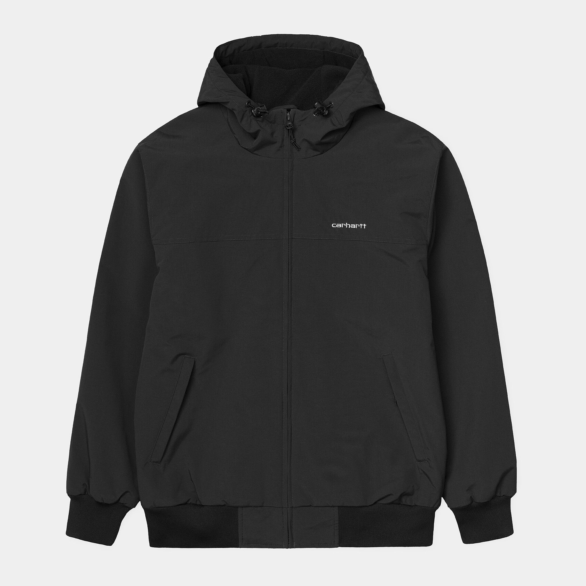 Hooded Sail Jacket Black/White
