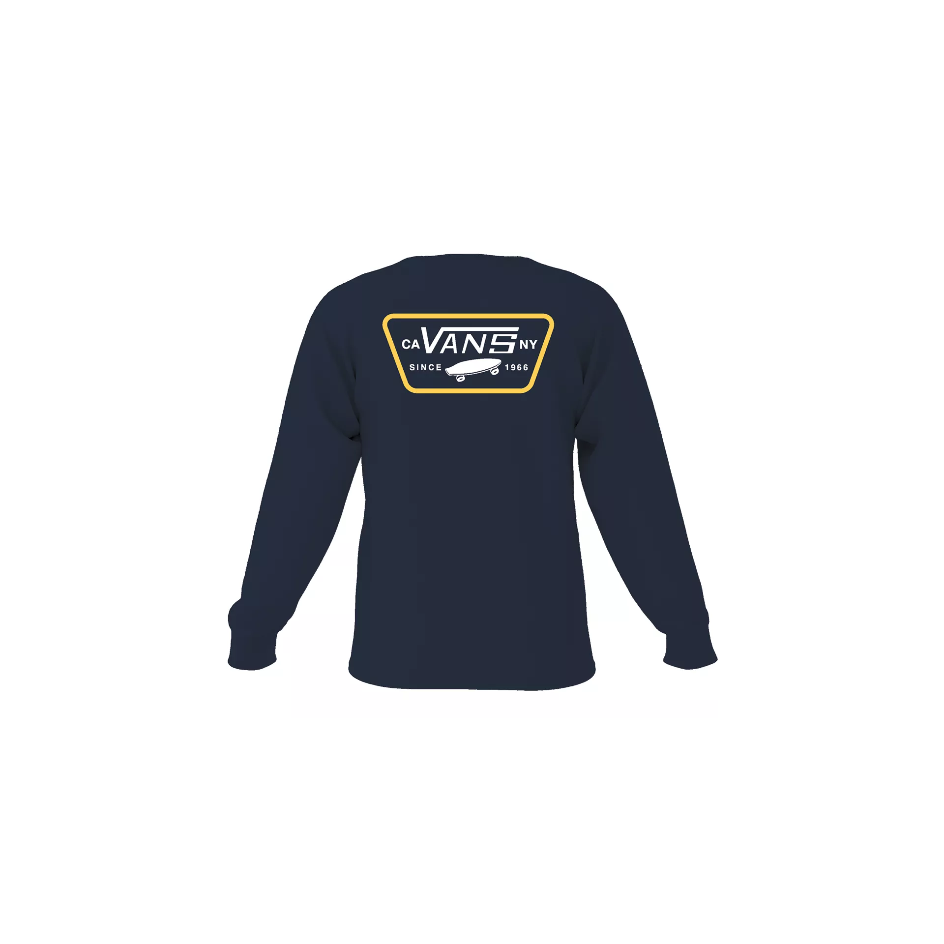 Full Patch Back L/S T-Shirt Navy/Samoan Sun