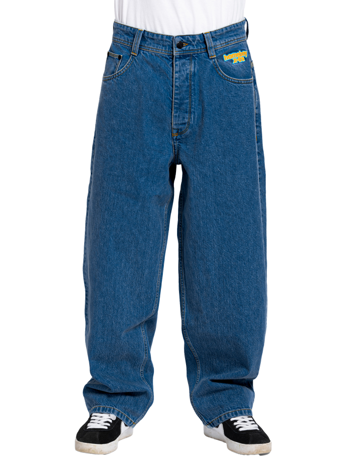 Homeboy X-tra Monster Denim Washed Blue – One80 Boardshop