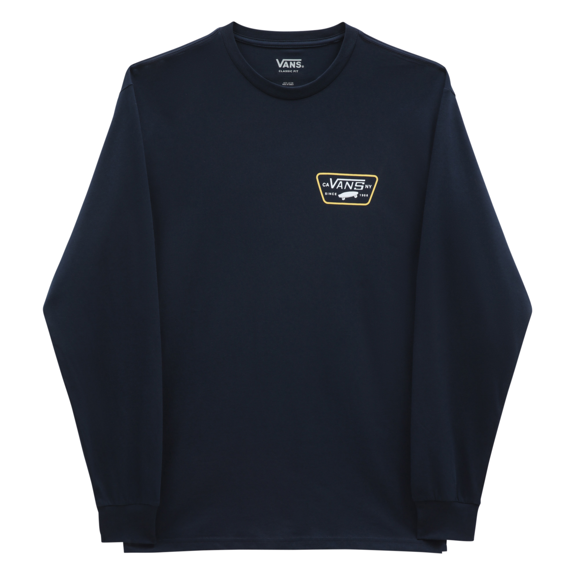 Full Patch Back L/S T-Shirt Navy/Samoan Sun