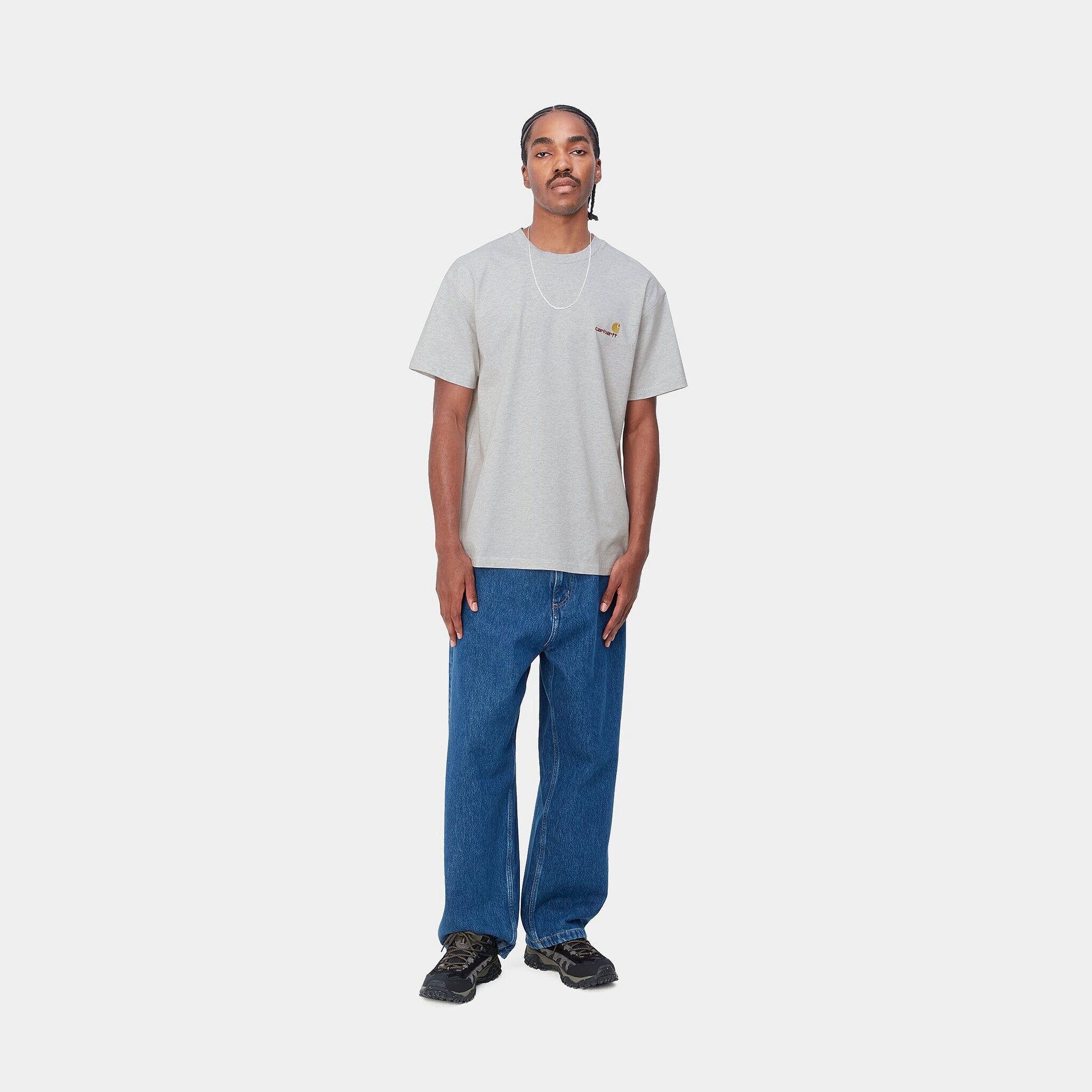 American Script S/S T-Shirt Ash Heather