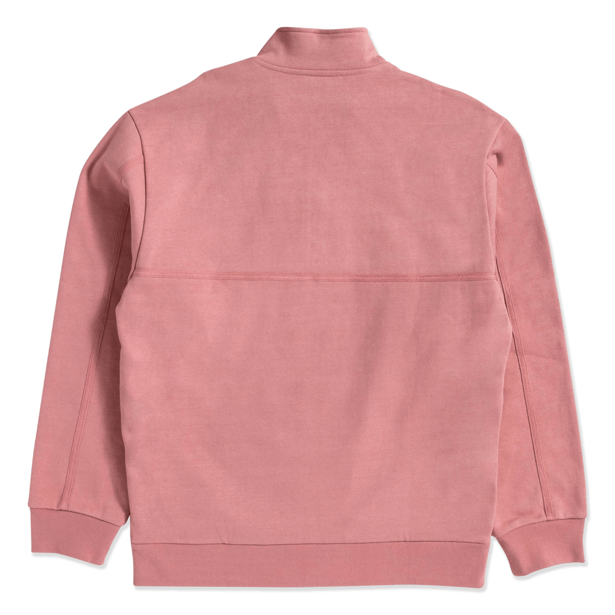 Split 1/4 Zip Mock Dusty Rose