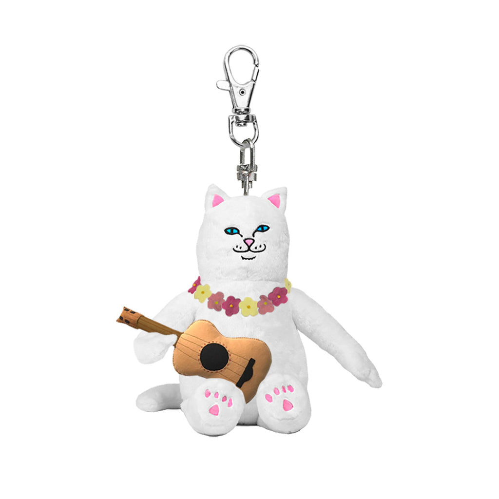 Aloha Nerm Plush Keychain White