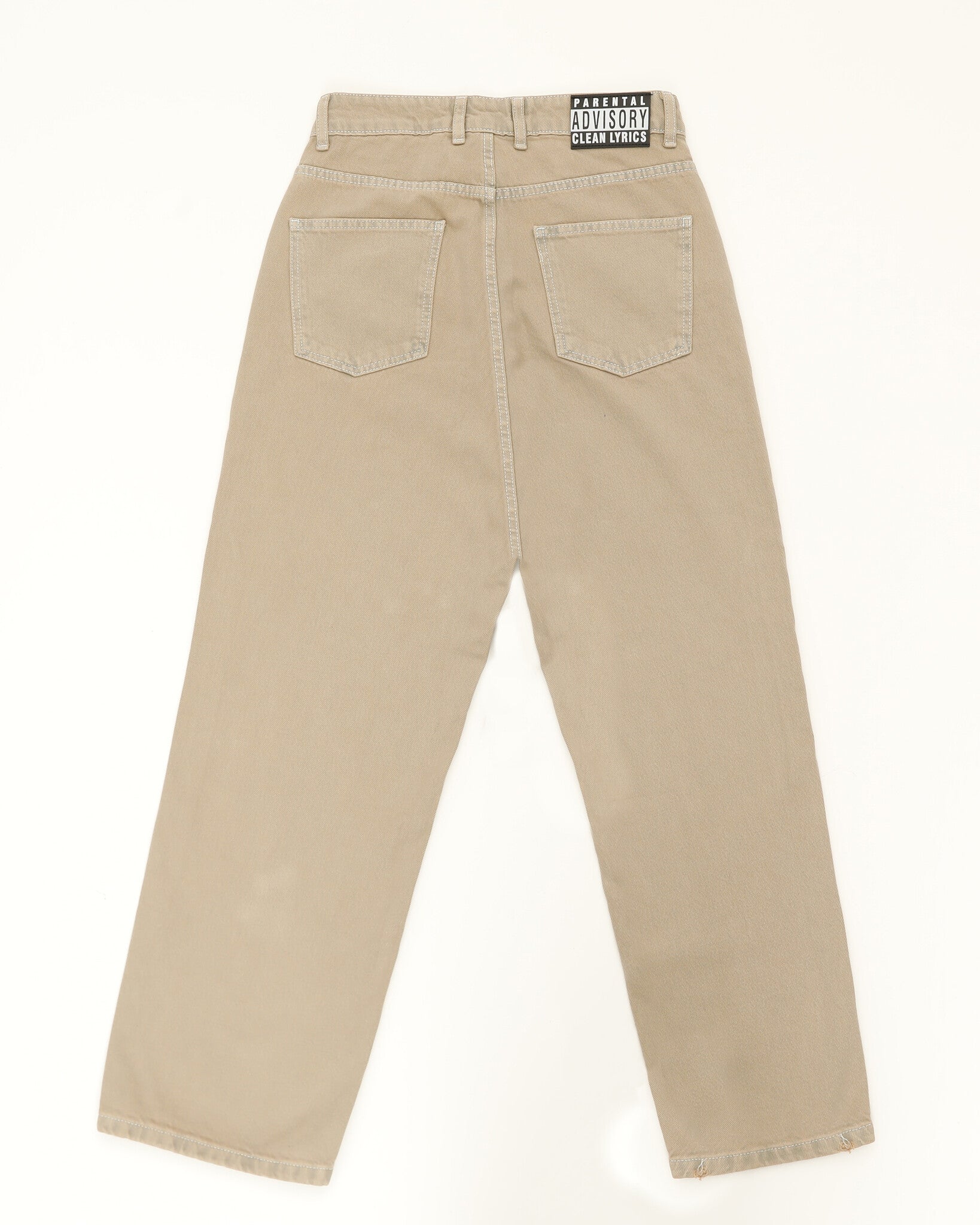 Special Beige Up Loose Pants