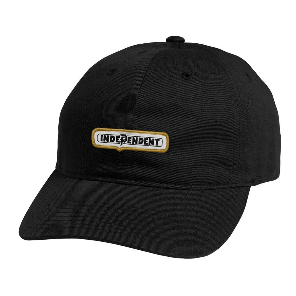 X Independent Bar Strapback Black