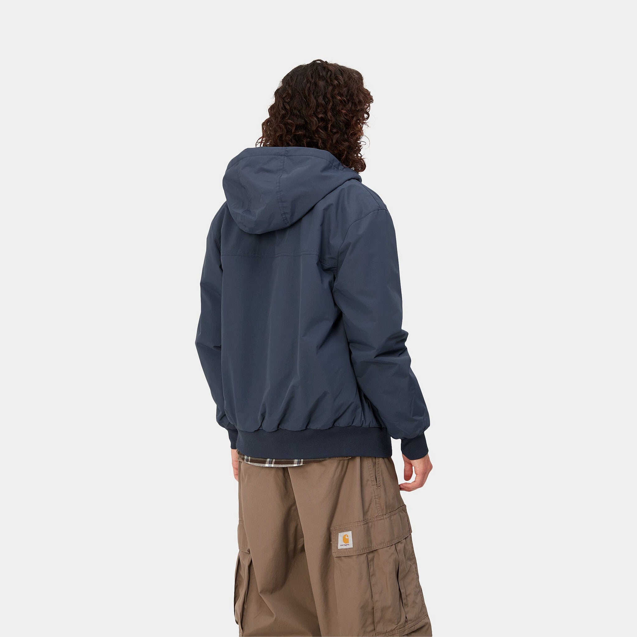 Hooded Sail Jacket Blue/White