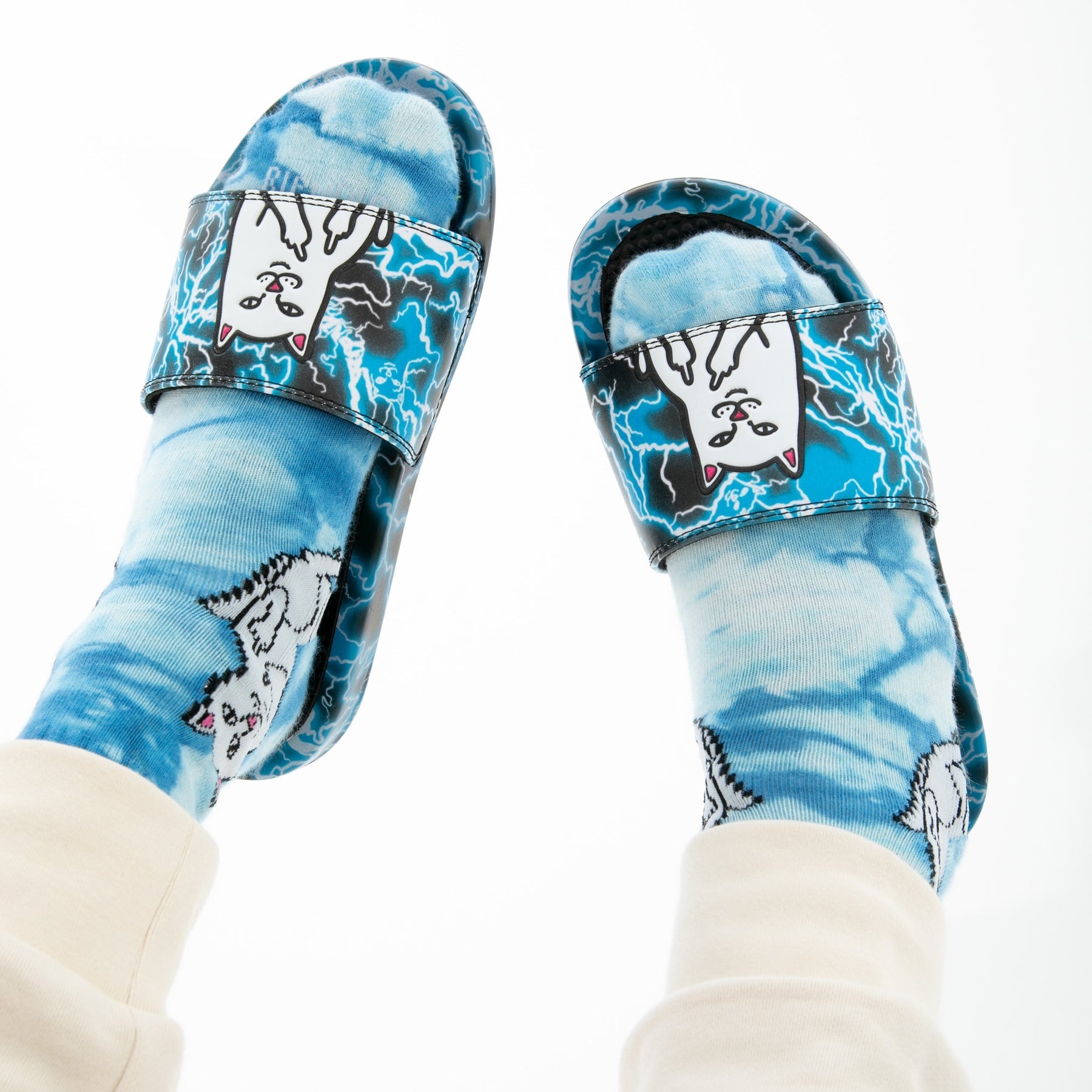 Lord Nermal Nikola Slides Black / Blue