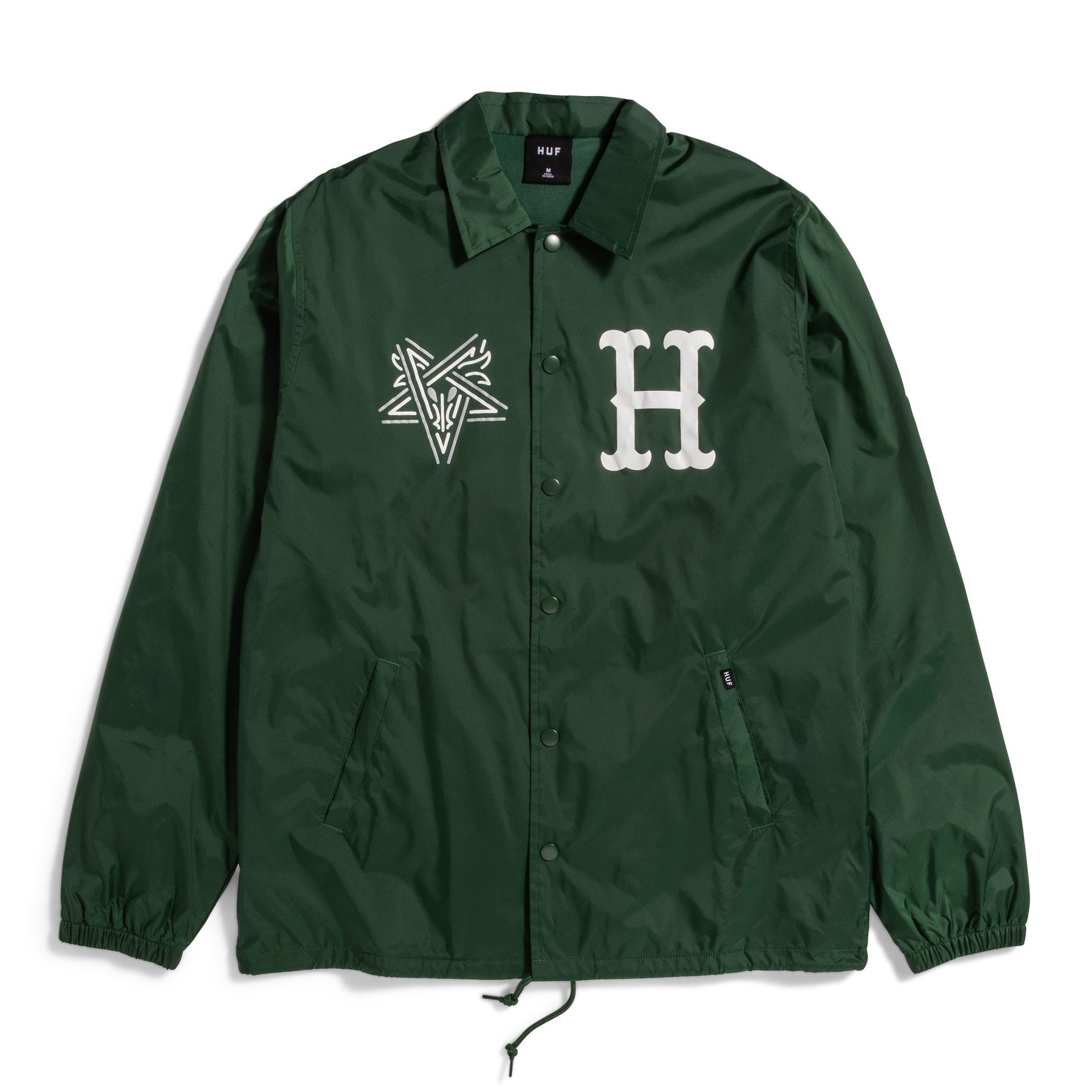 X Thrasher Split Coaches Jacket Forest Green