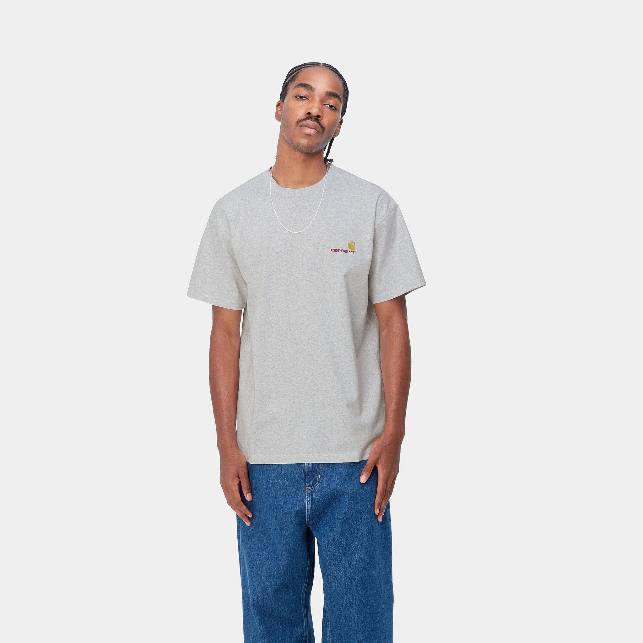 American Script S/S T-Shirt Ash Heather