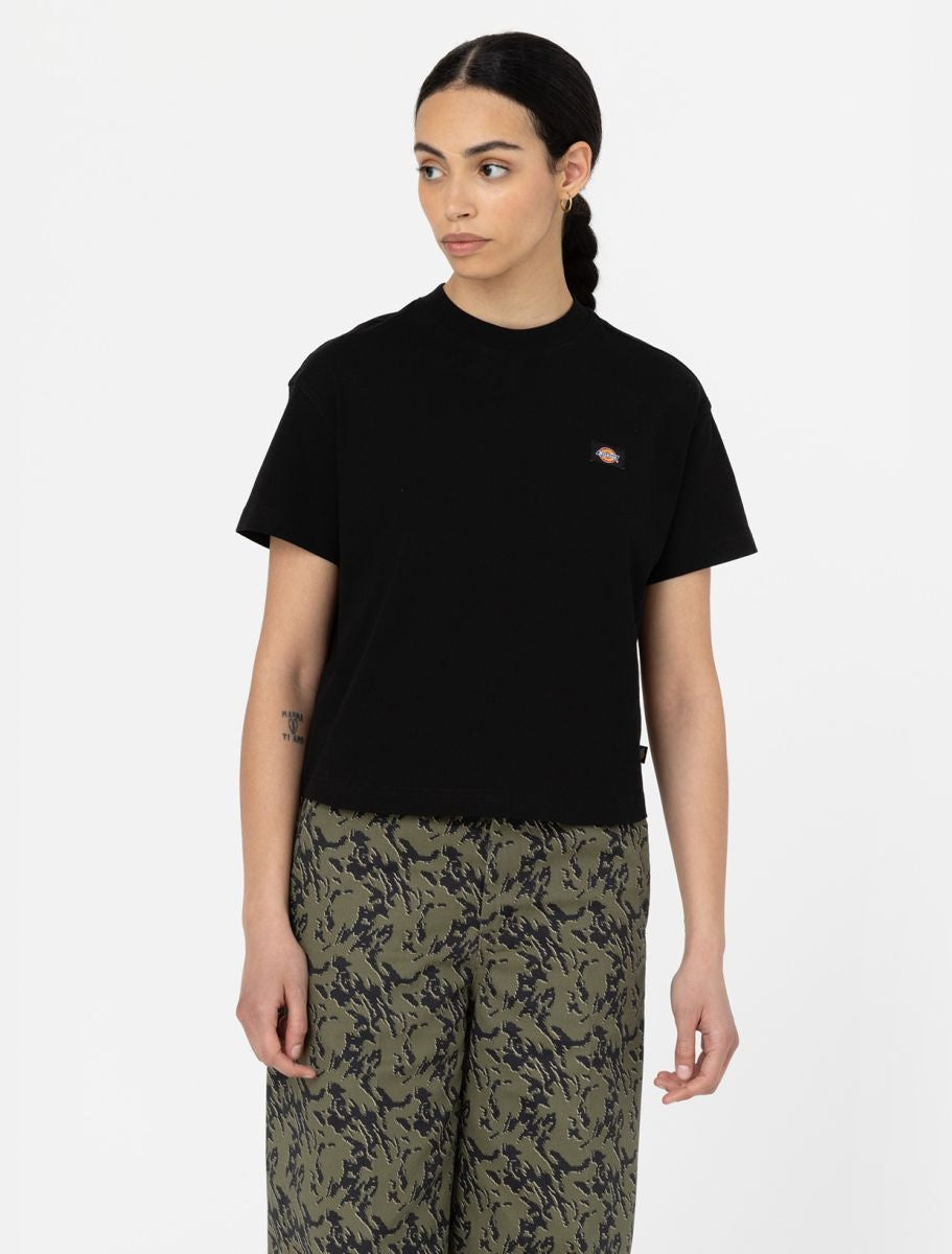 Women Oakport Boxy S/S Tee Black