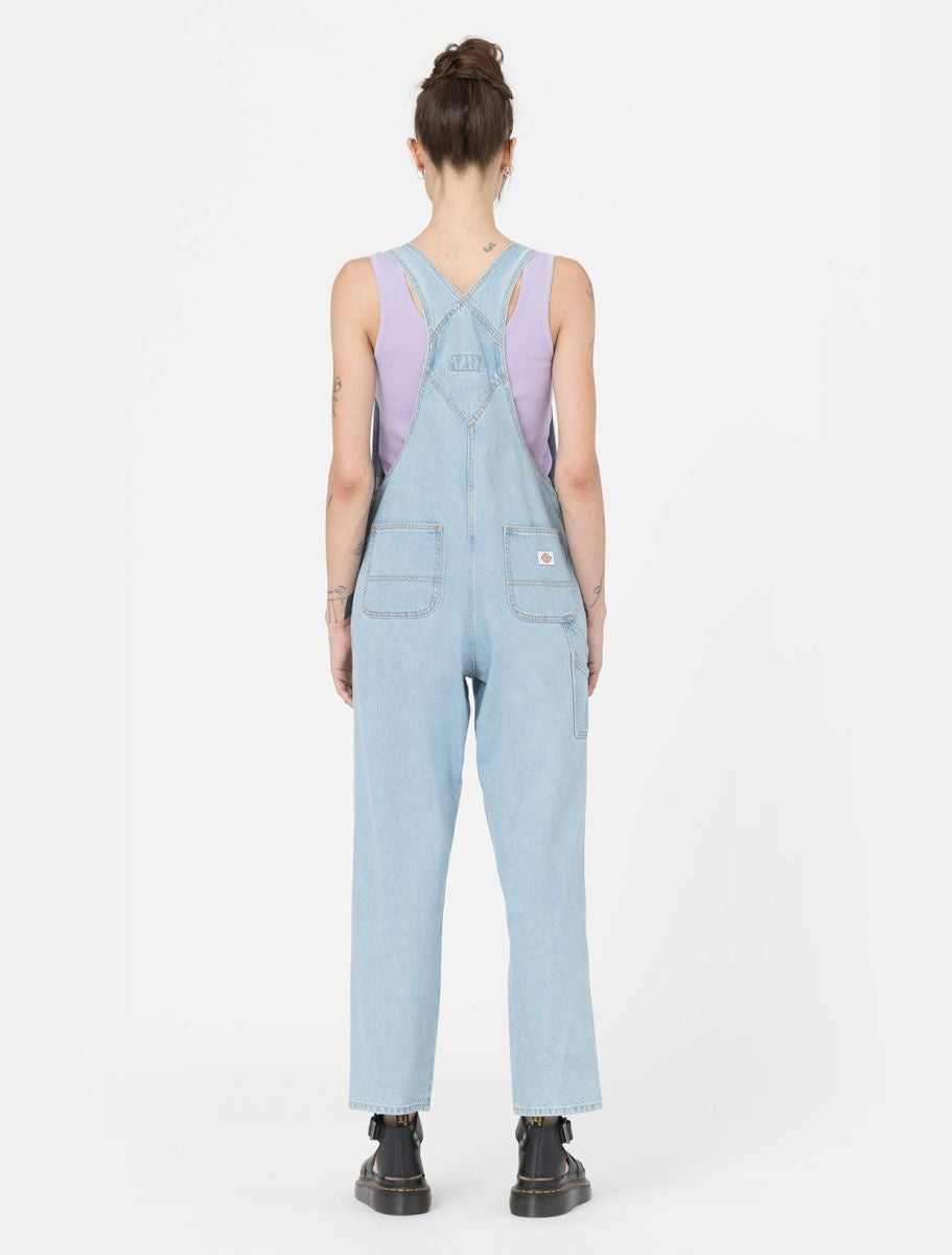 Womens Classic Denim Bib Vintage Blue