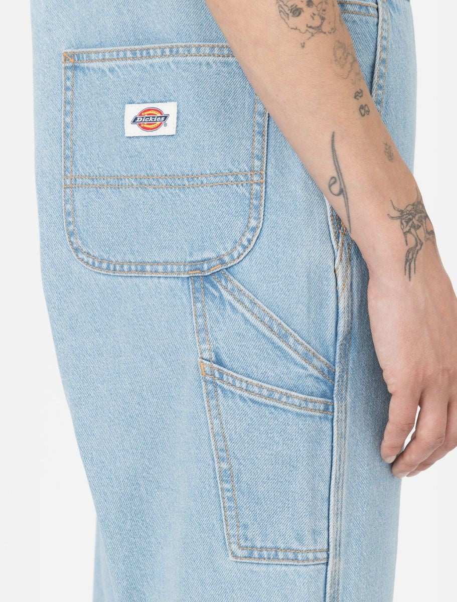Womens Classic Denim Bib Vintage Blue