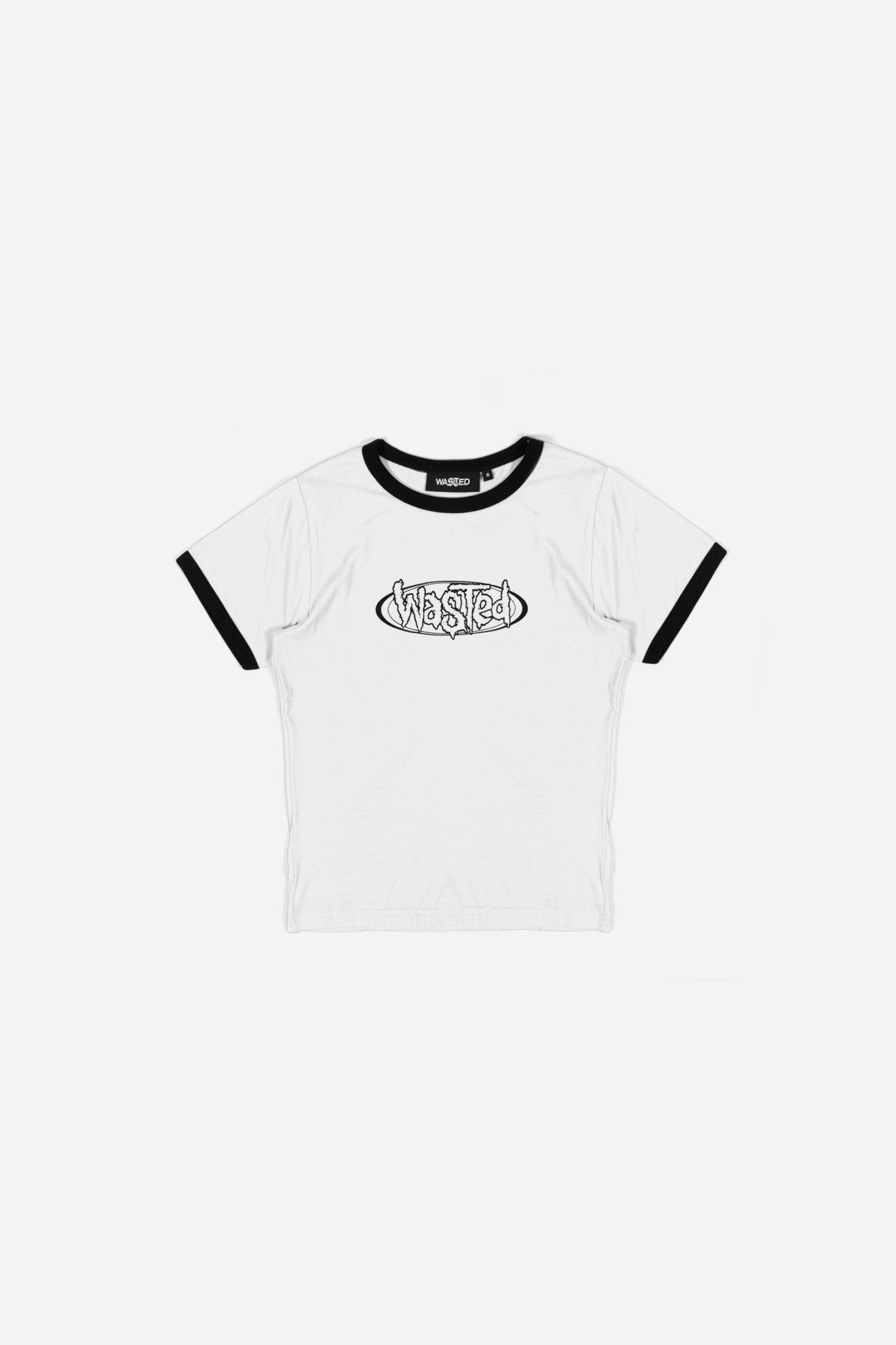 Women T-shirt Ringer Negative White/Black