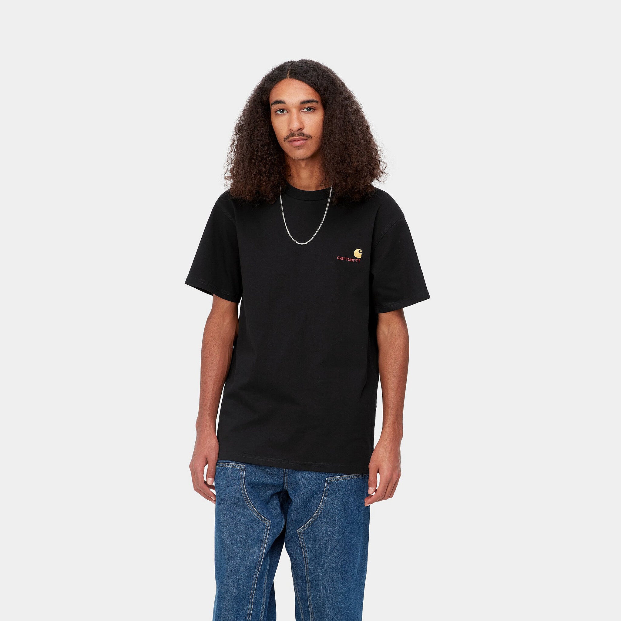 American Script S/S T-Shirt Black