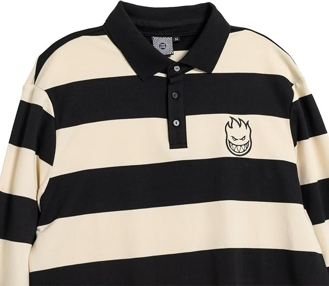 Bighead Longsleeve Rugby Off White/Black
