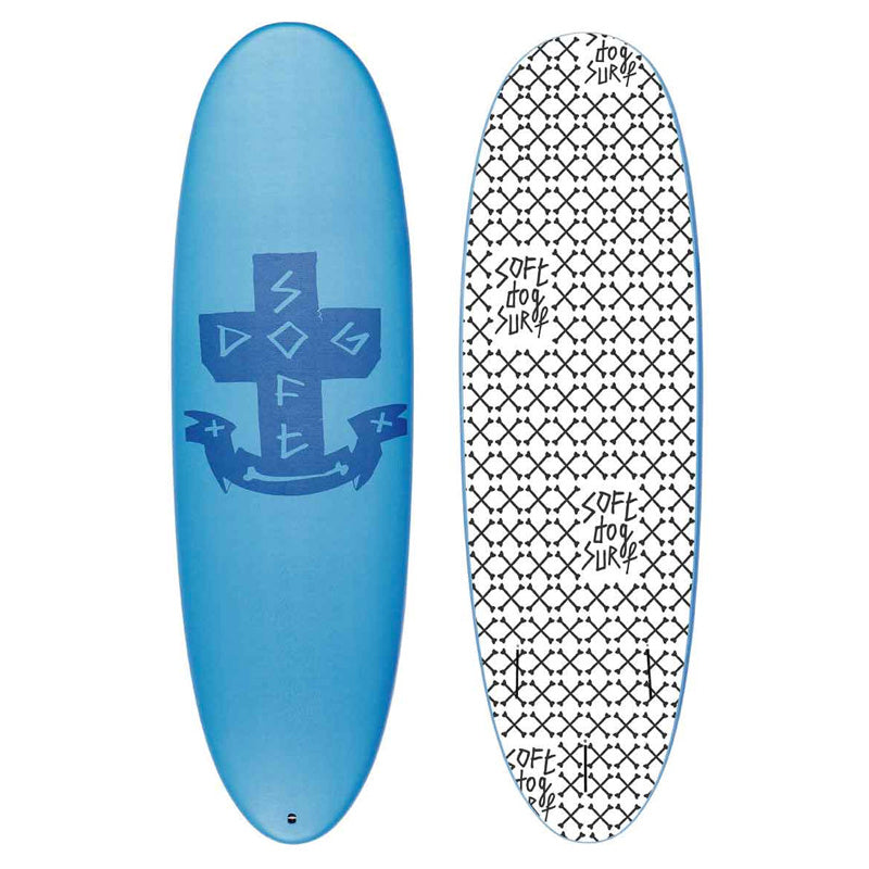 Great Dane 6'2 Soft Top Surfboard (incl thruster fin set)