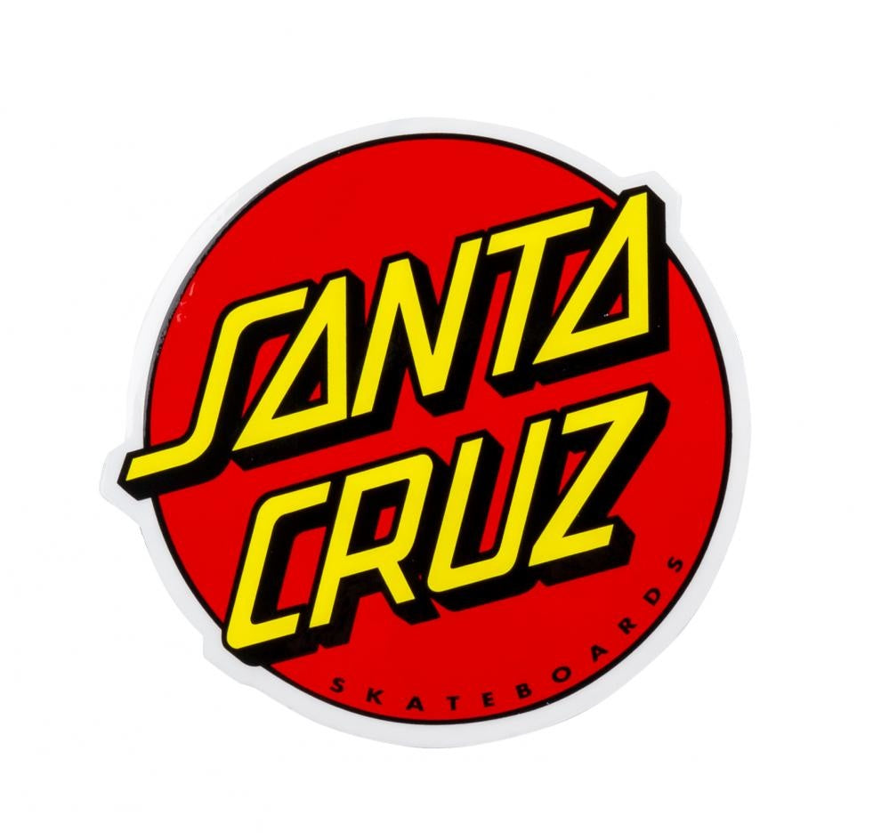 Classic Dot Sticker 3" Red