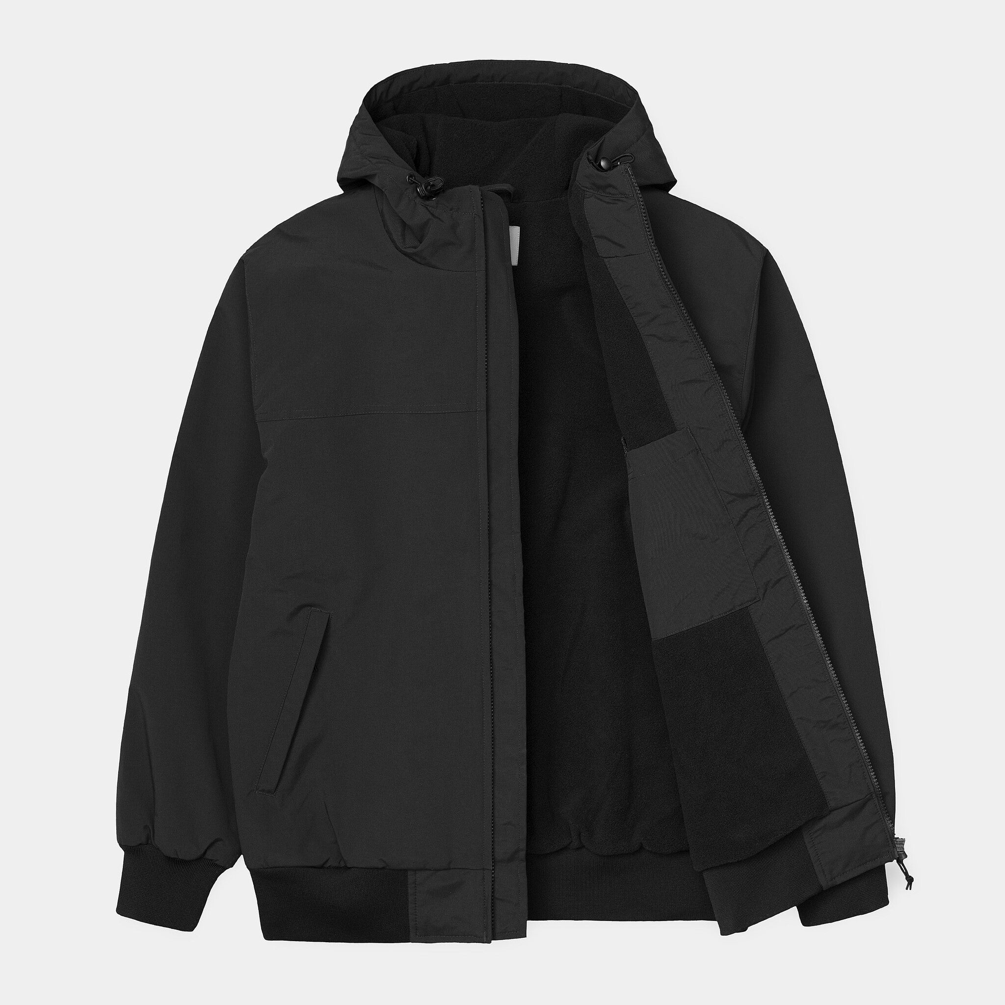 Hooded Sail Jacket Black/White