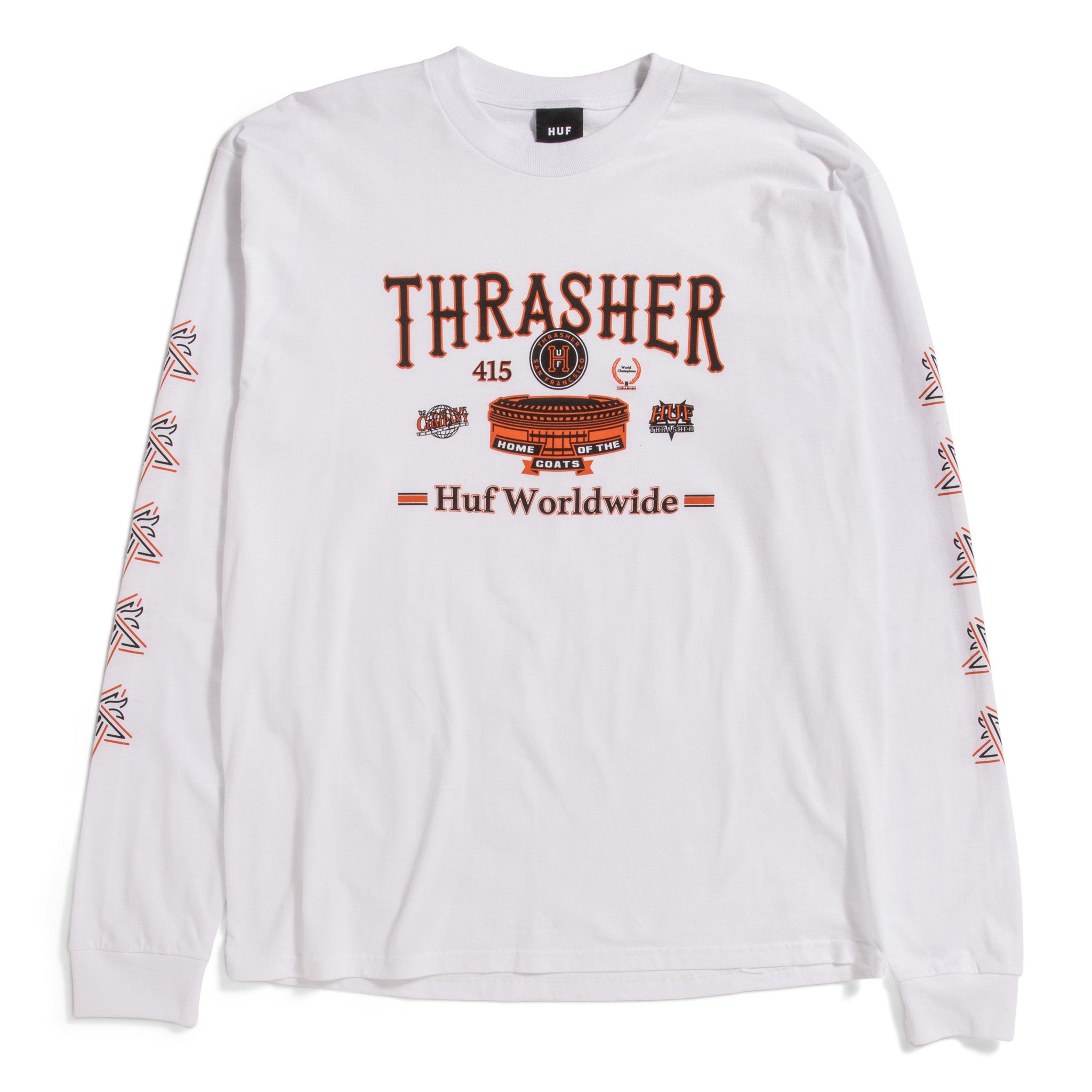 X Thrasher Monteray L/S Tee White