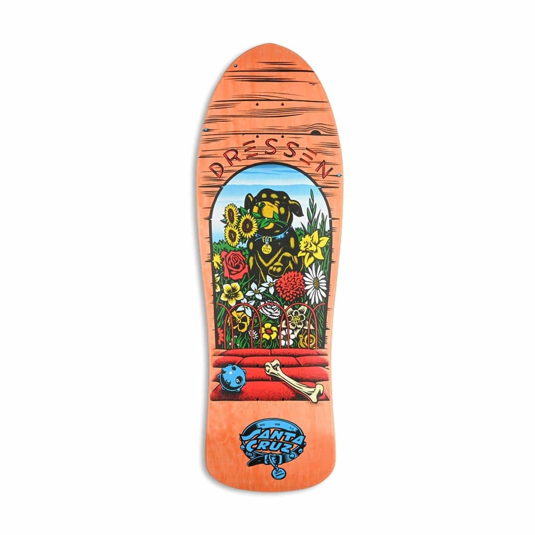 Dressen Pup Reissue 9.5 Shaped Deck Orange