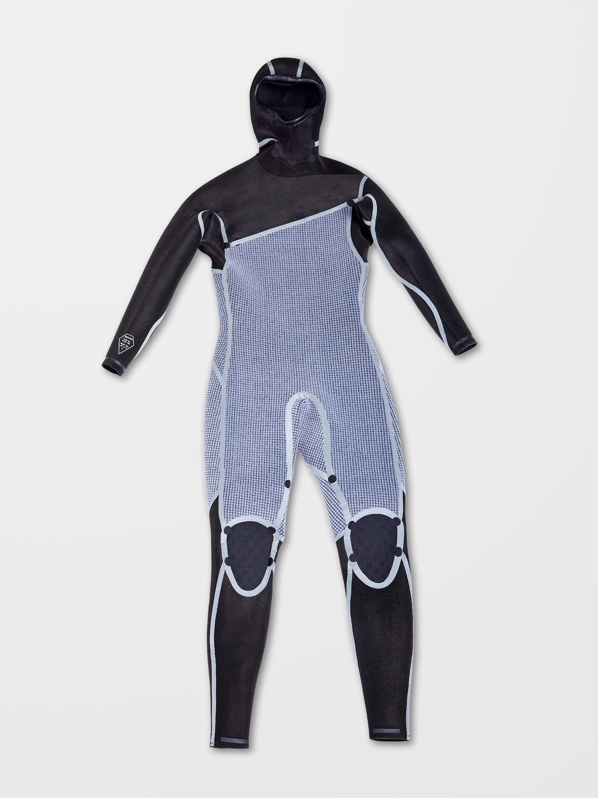 Modulator 5/4/3mm Hooded Chest Zip Fullsuit Black
