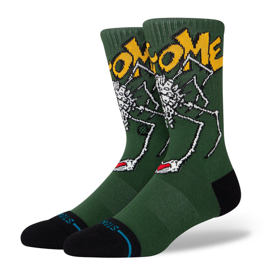 Welcome Wilbur Crew Socks Green