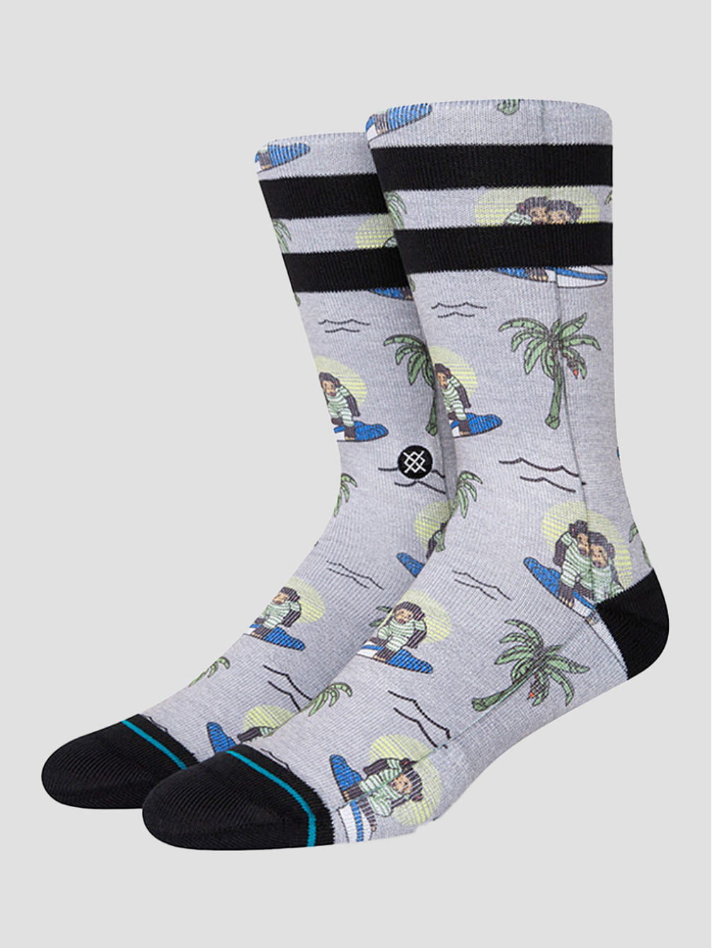 Surfing Monkey Socks Grey