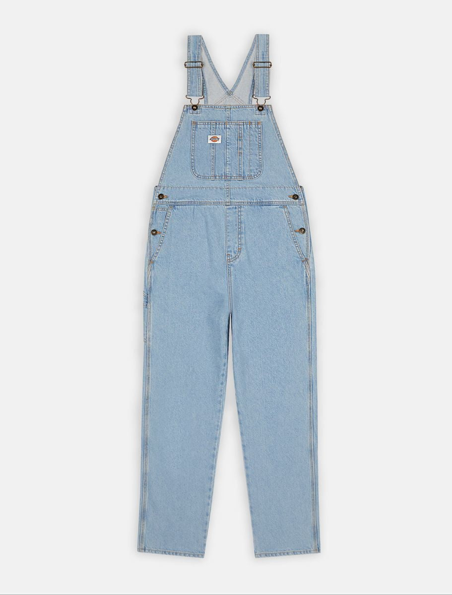 Womens Classic Denim Bib Vintage Blue