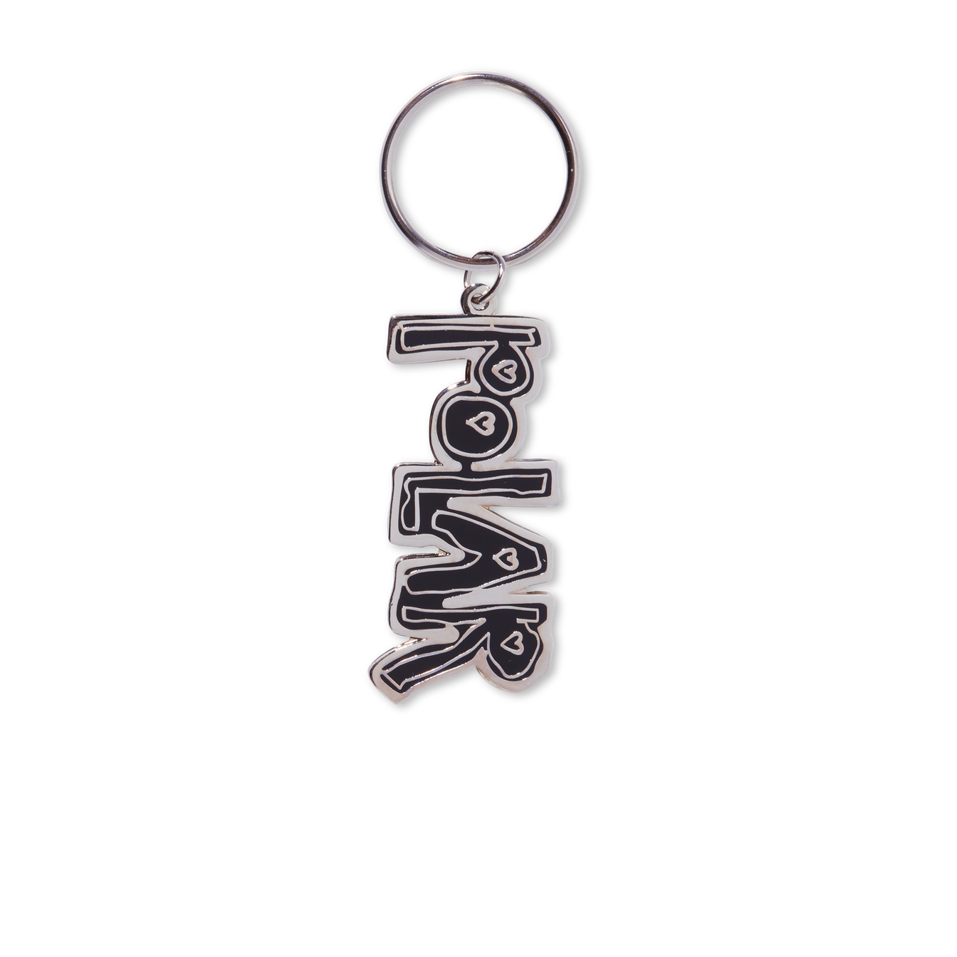 Key Chain Heart Logo Black