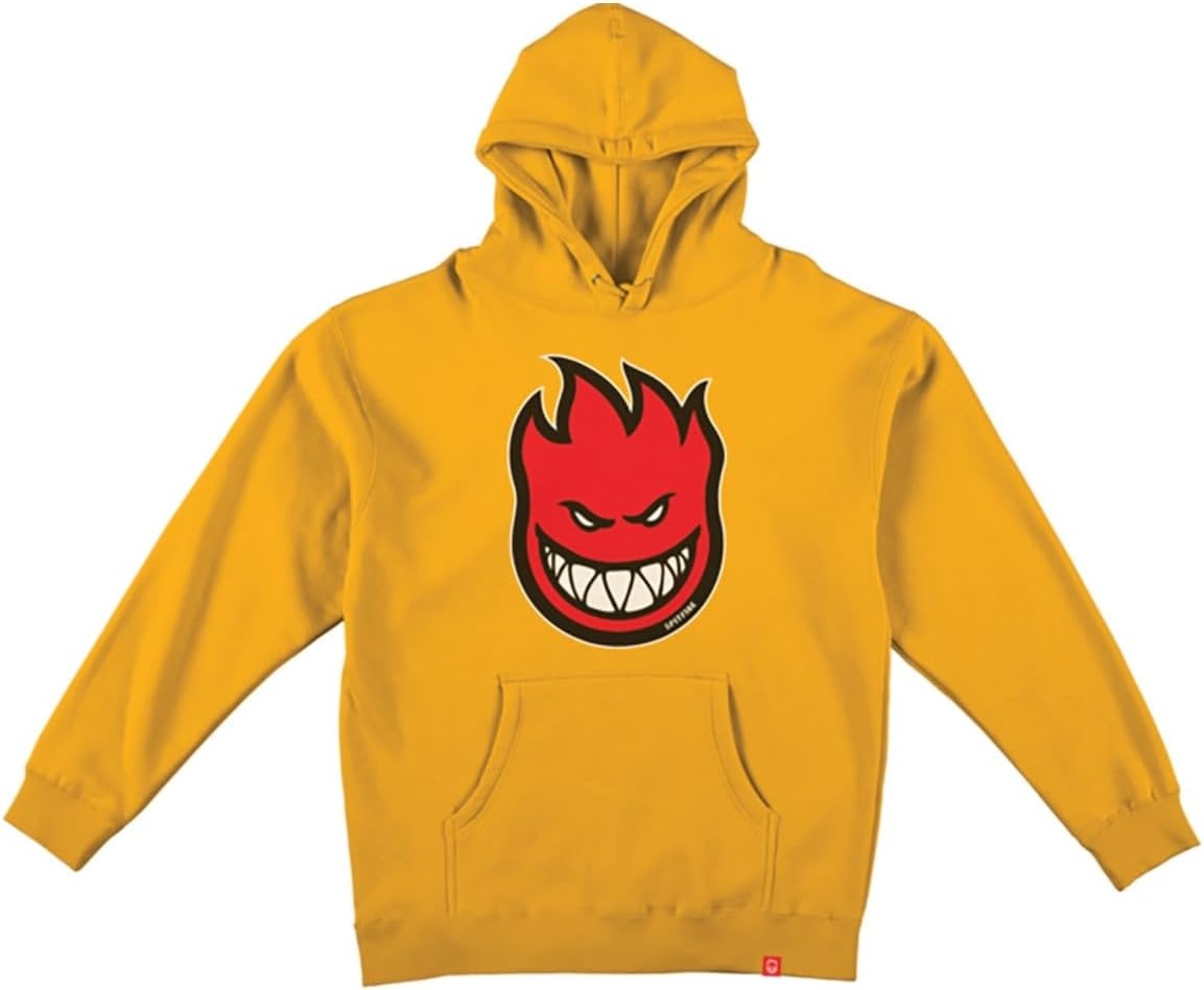 Hoodie Bighead Flame Gold/Red Black Prints