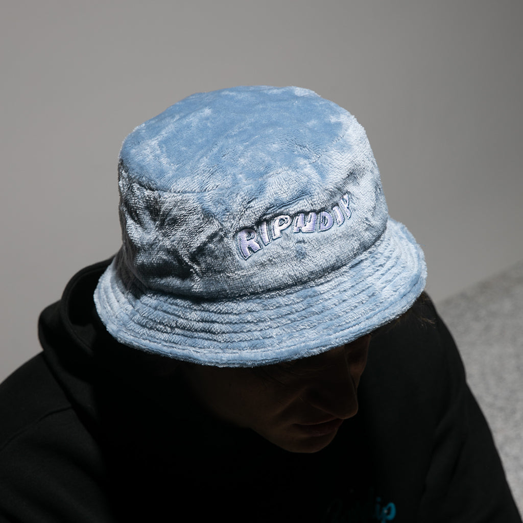 Wave Sherpa Bucket Hat Light Slate