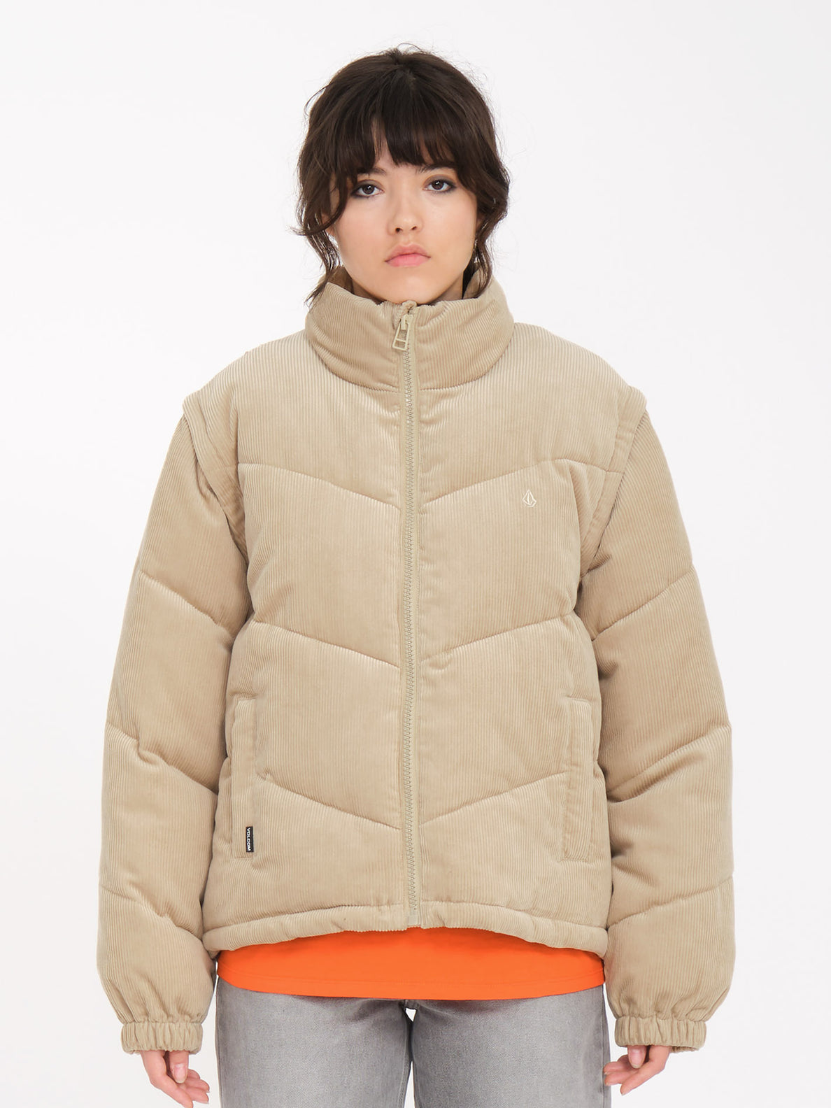 Cord'n Puff Jacket Khaki