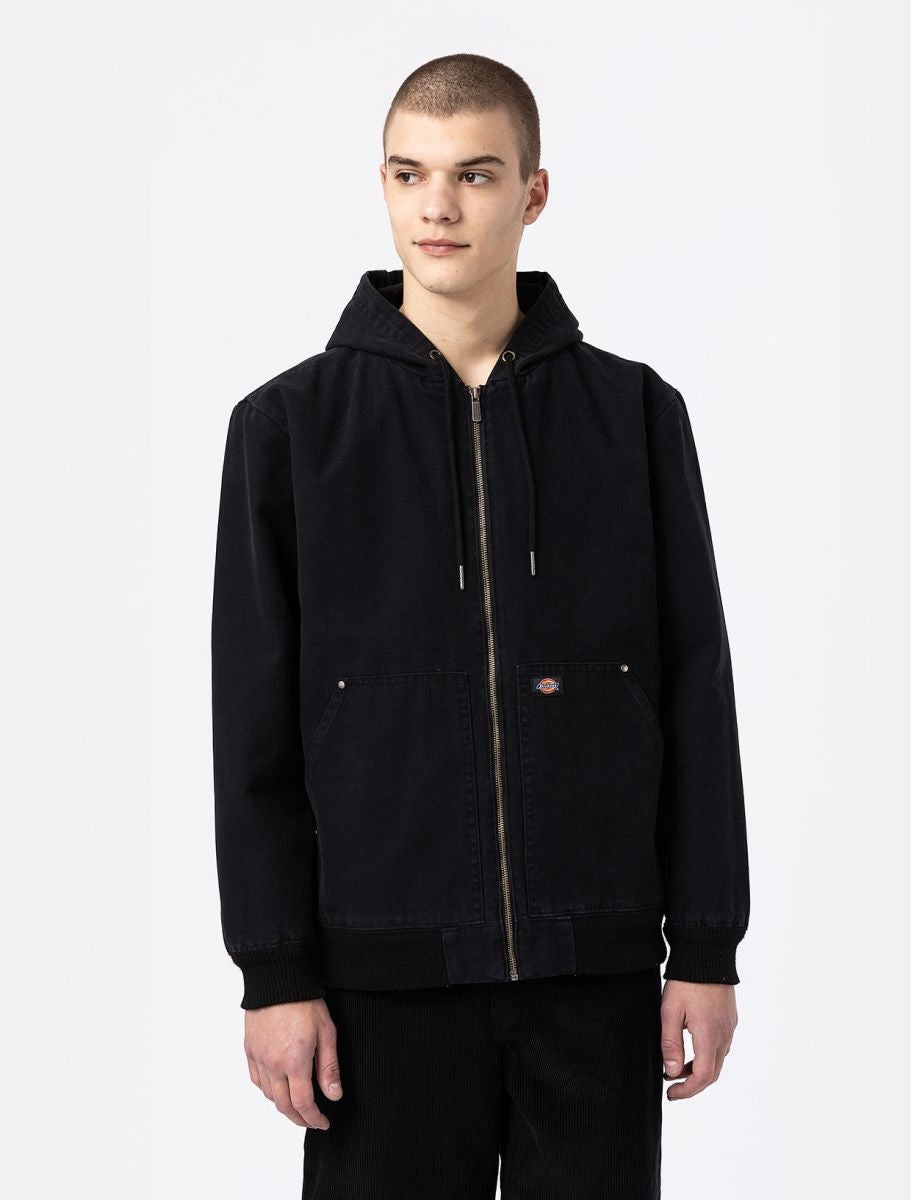 Hooded Duck Canvas Jacket Black