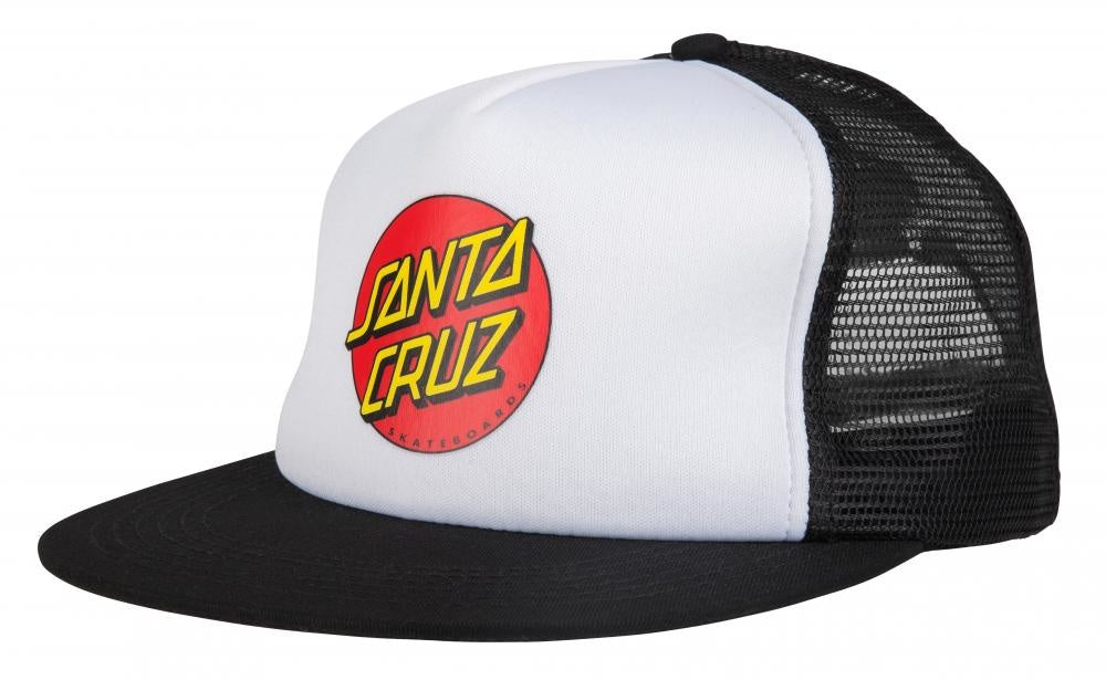 Classic Dot Mesh Cap White Black